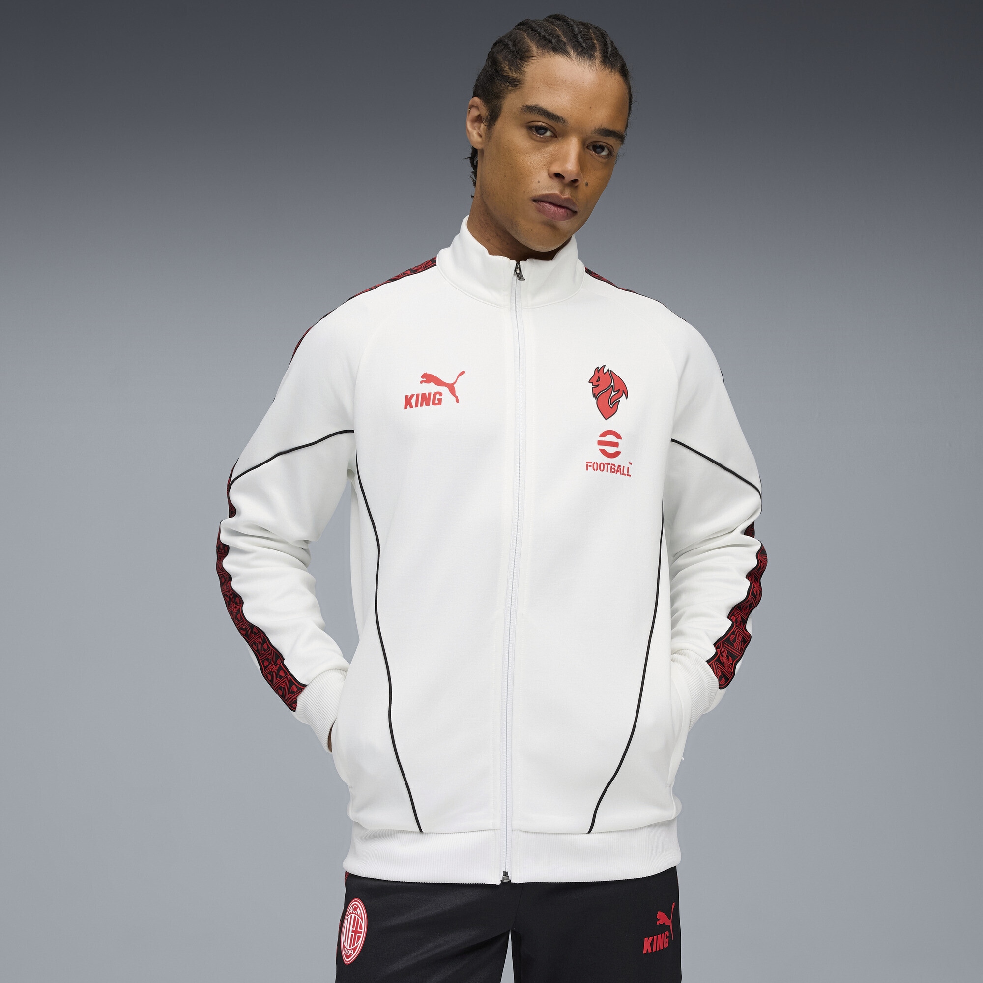 PUMA Sweatjacke »AC Milan KING Anthem Jacke Herren«