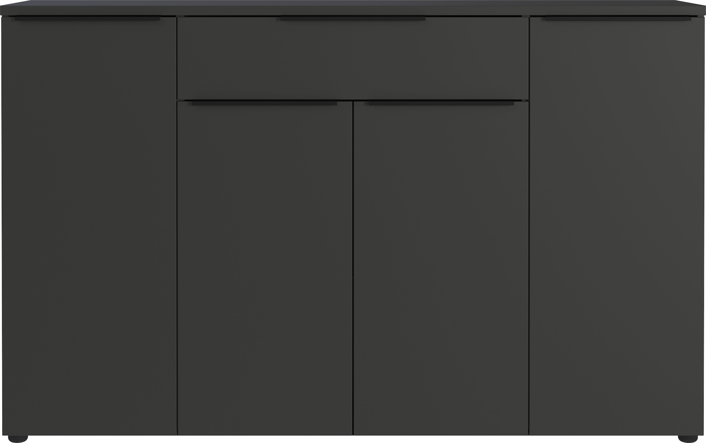 GERMANIA "Mailand" Sideboard mit einer Schublade und 4 Türen, in graphit & günstig online kaufen