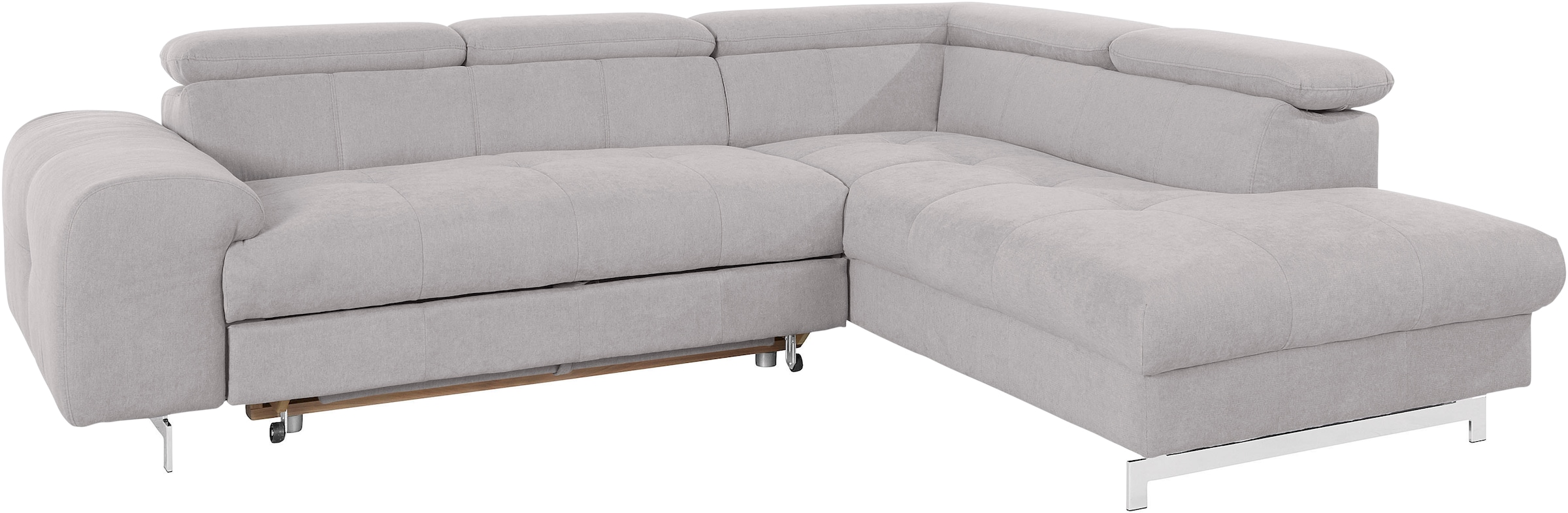 COTTA Ecksofa »Chef L-Form«, mit Kopfteilverstellung, wahlweise mit Bettfunktion