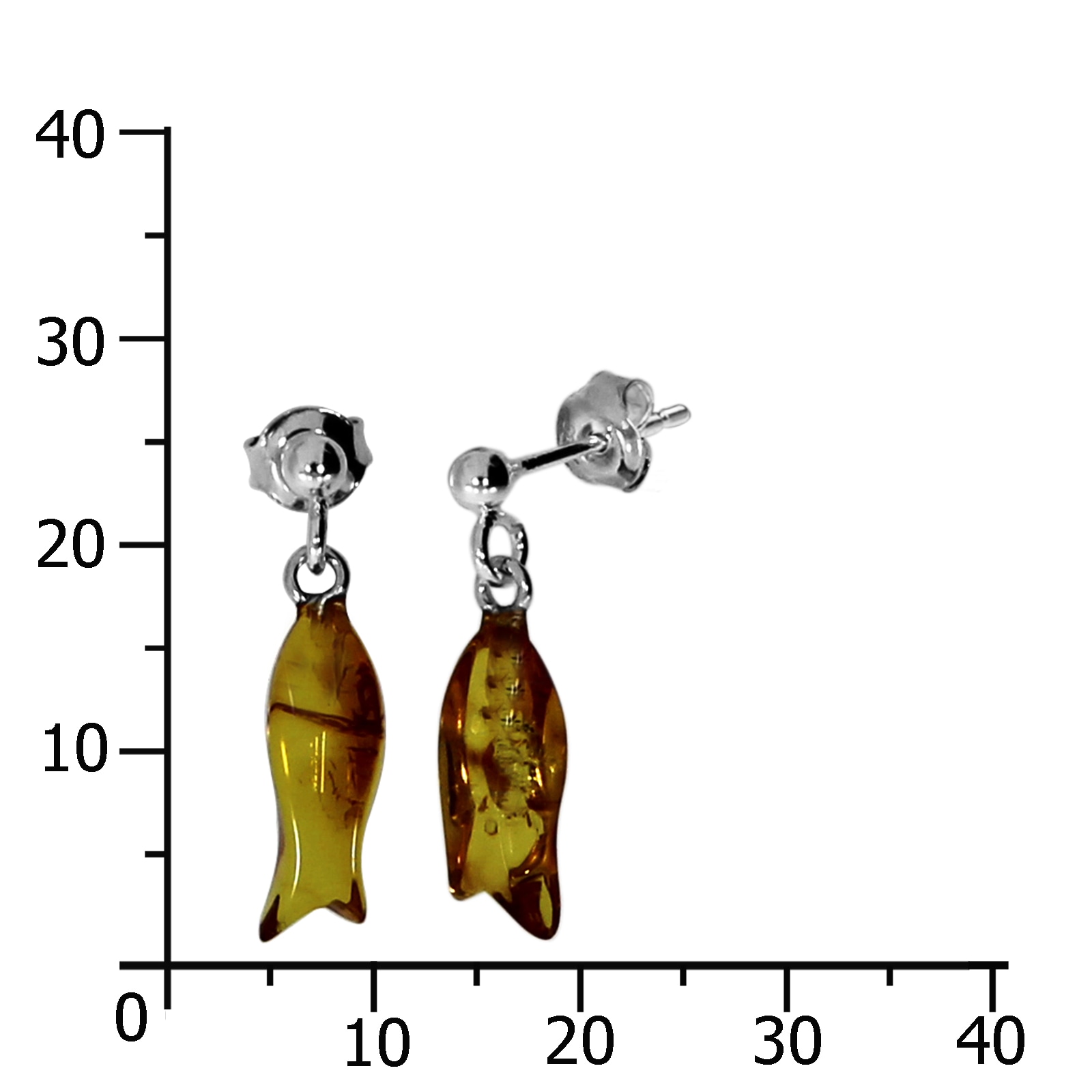 OSTSEE-SCHMUCK Paar Ohrhänger »Ostsee-Schmuck Ohrhänger Fisch Ohrhänger Fisch«, (2 tlg.)