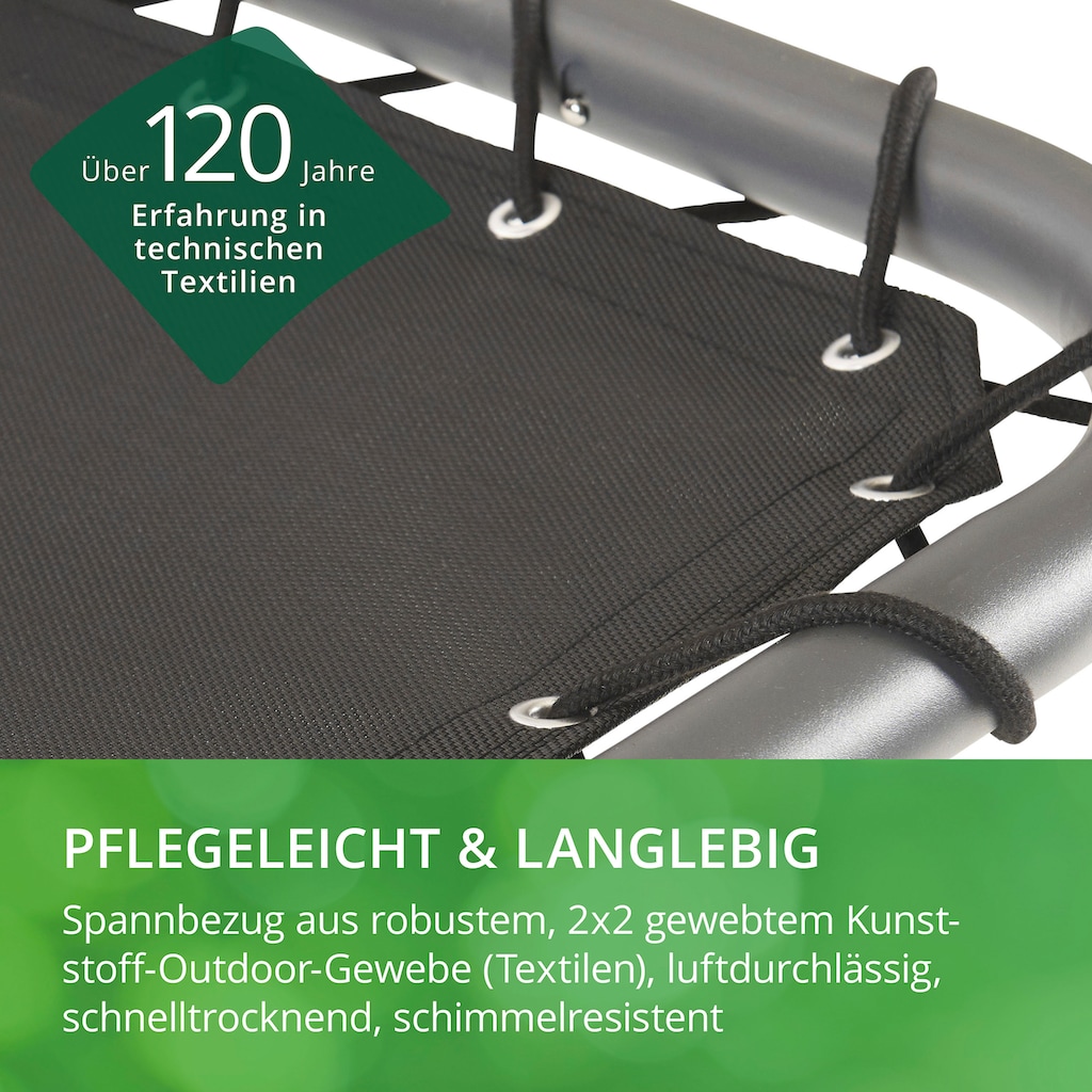 Leco Gartenliege »Lisa«, mit Polsterauflage und Sonnendach