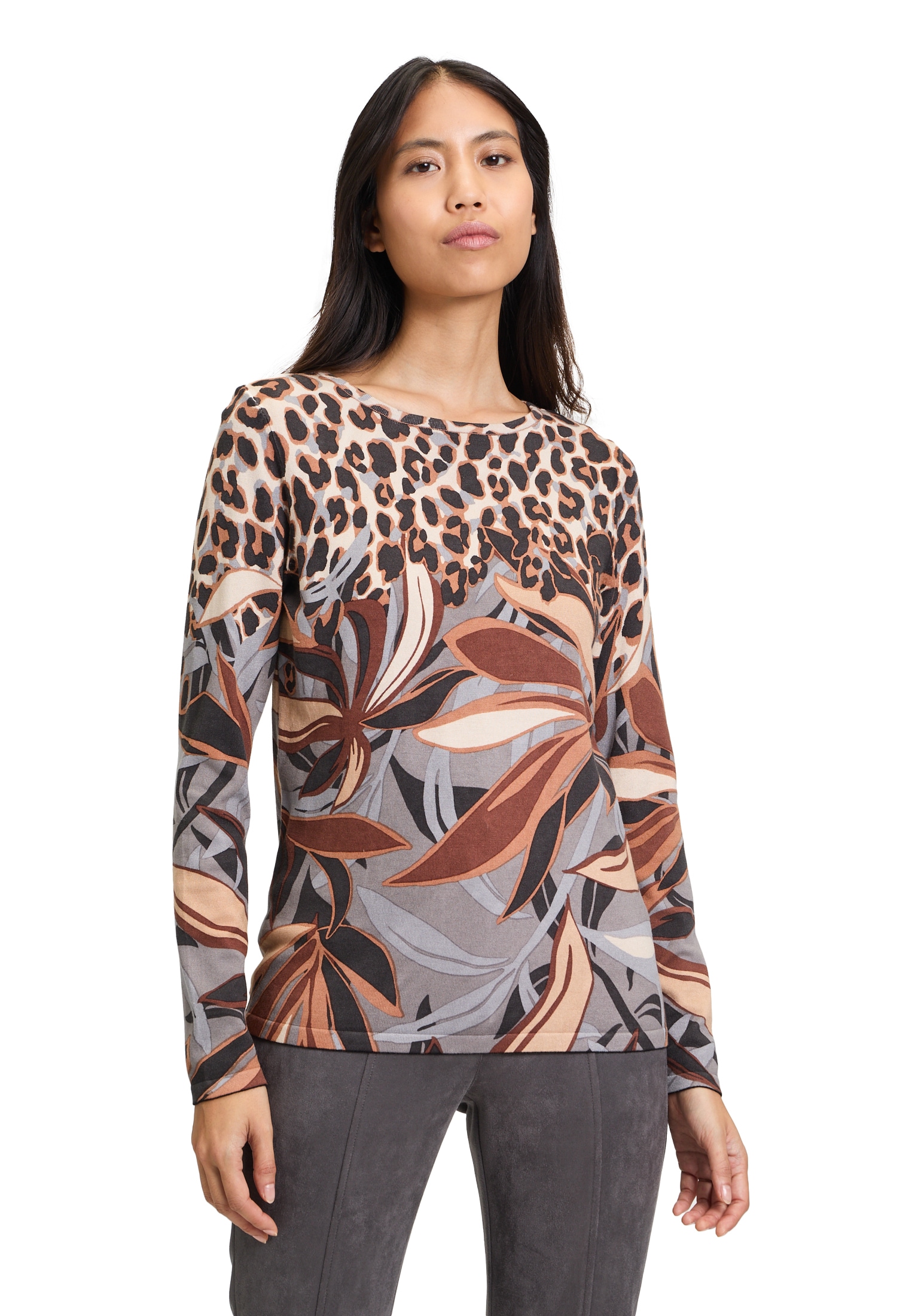 Betty Barclay Strickpullover "Betty Barclay Damen Feinstrickpullover mit Au günstig online kaufen