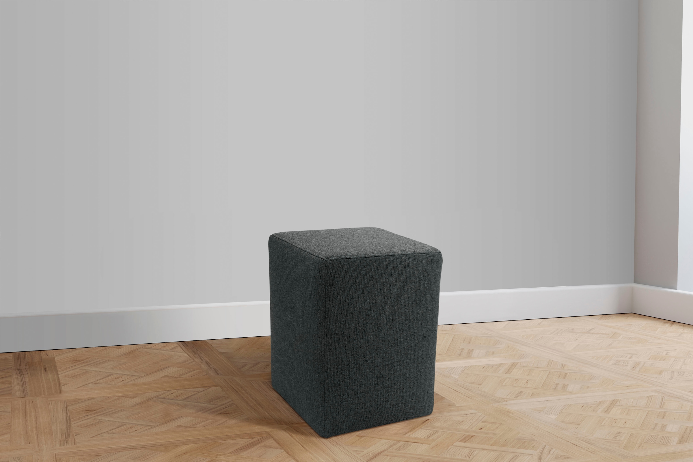 DOMO collection Polsterhocker »700012  B/T/H: 38/38/47 cm«, in 2 Wochen lieferbar, in vielen Farben, Cord und Feinstruktur