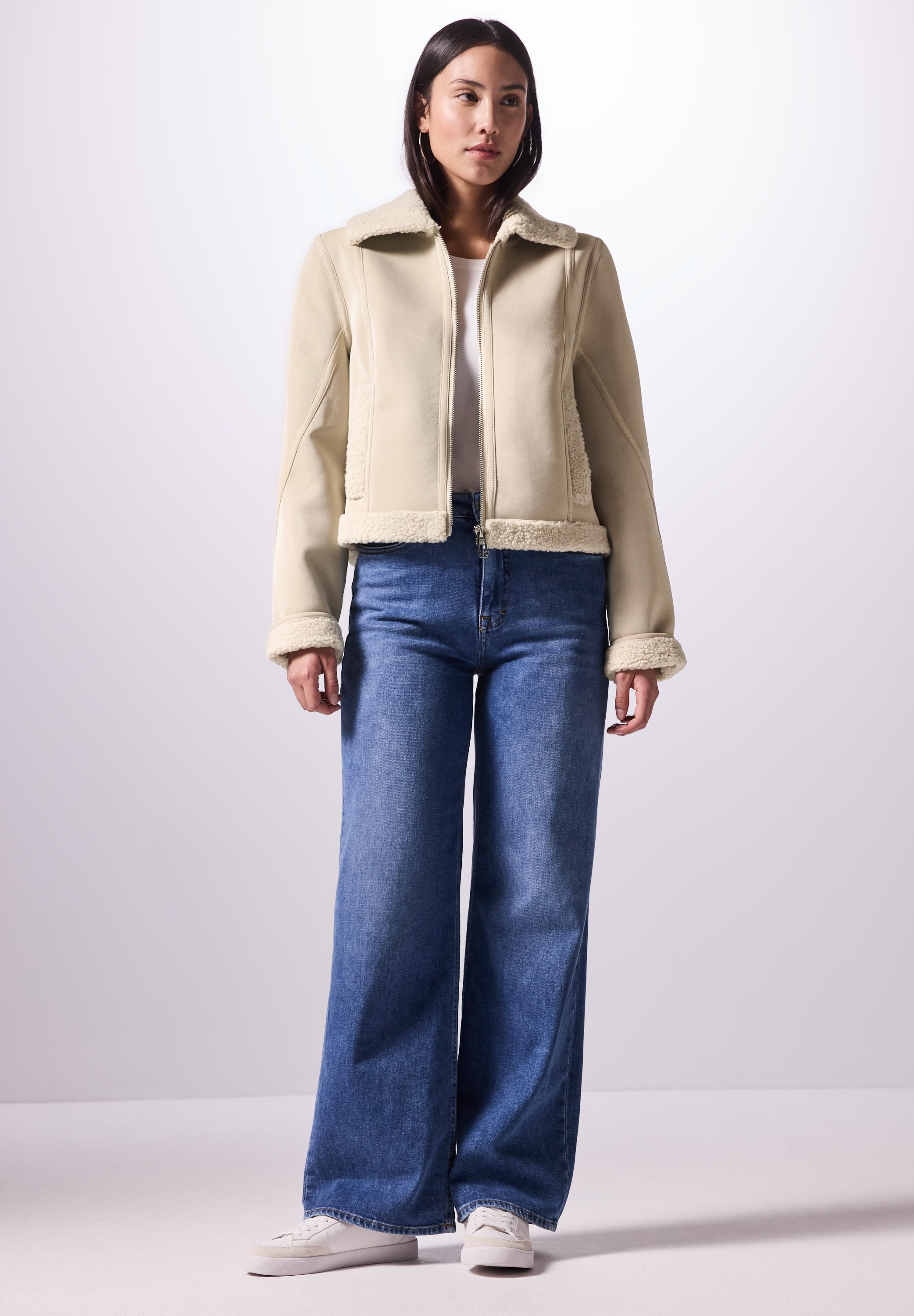 STREET ONE STUDIO Kurzjacke, ohne Kapuze, soft und weich