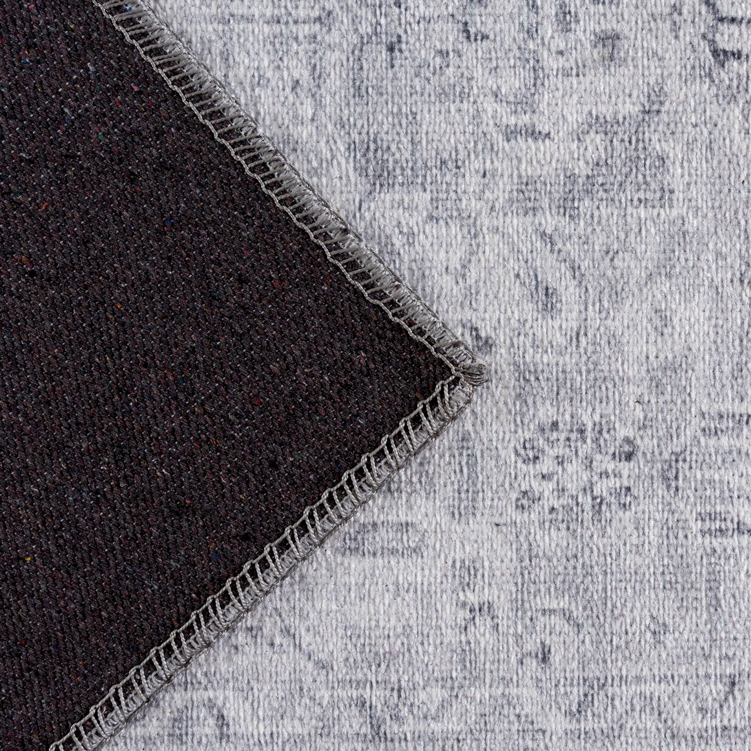 Sehrazat Teppich »Vintage 3570«, rechteckig, 4 mm Höhe, Kurzflor, waschbar, Chenille mit Baumwolle, Wohnzimmer