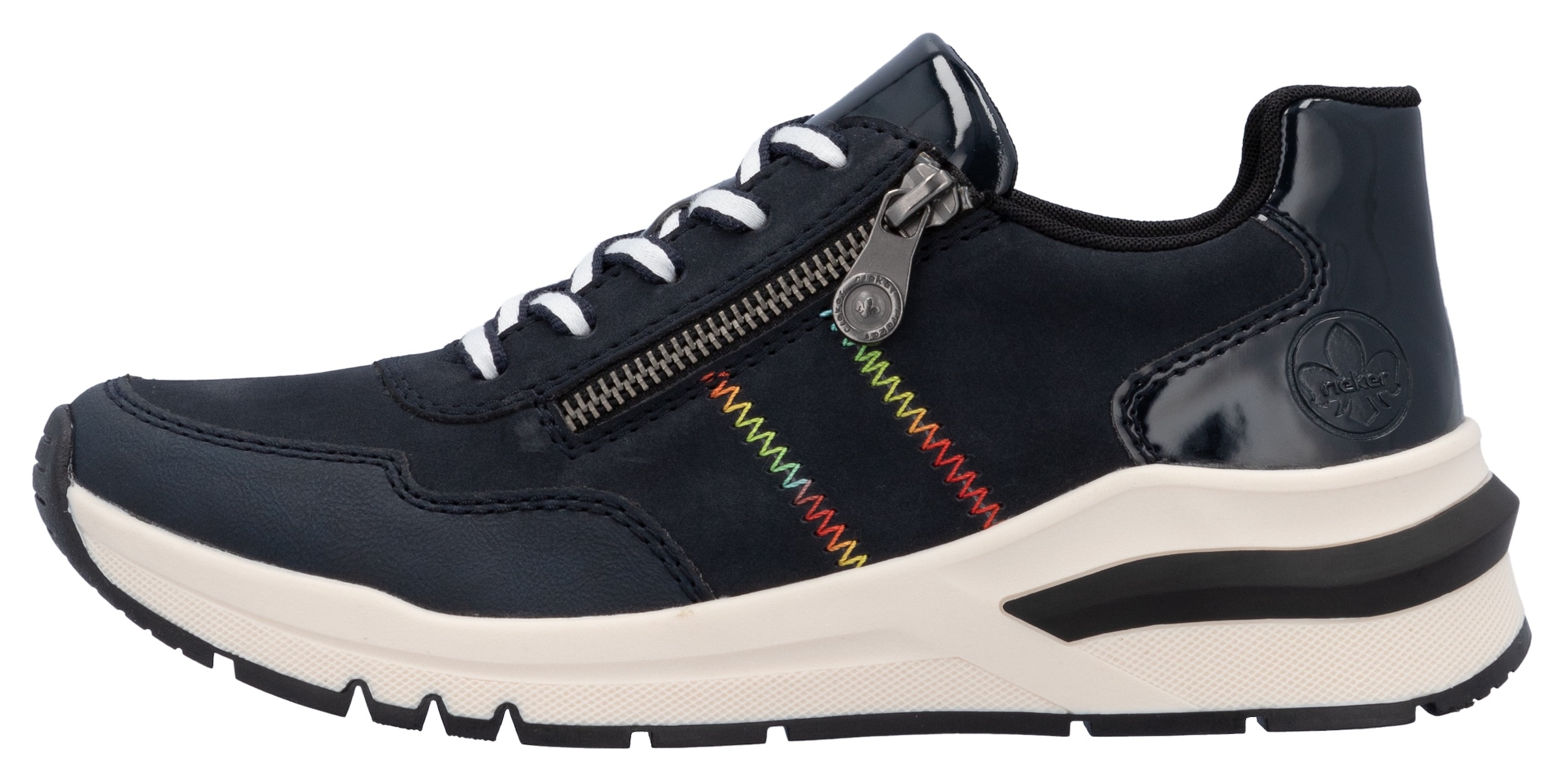 Rieker Wedgesneaker, Freizeitschuh, Halbschuh, Schnürschuh in bequemer Form