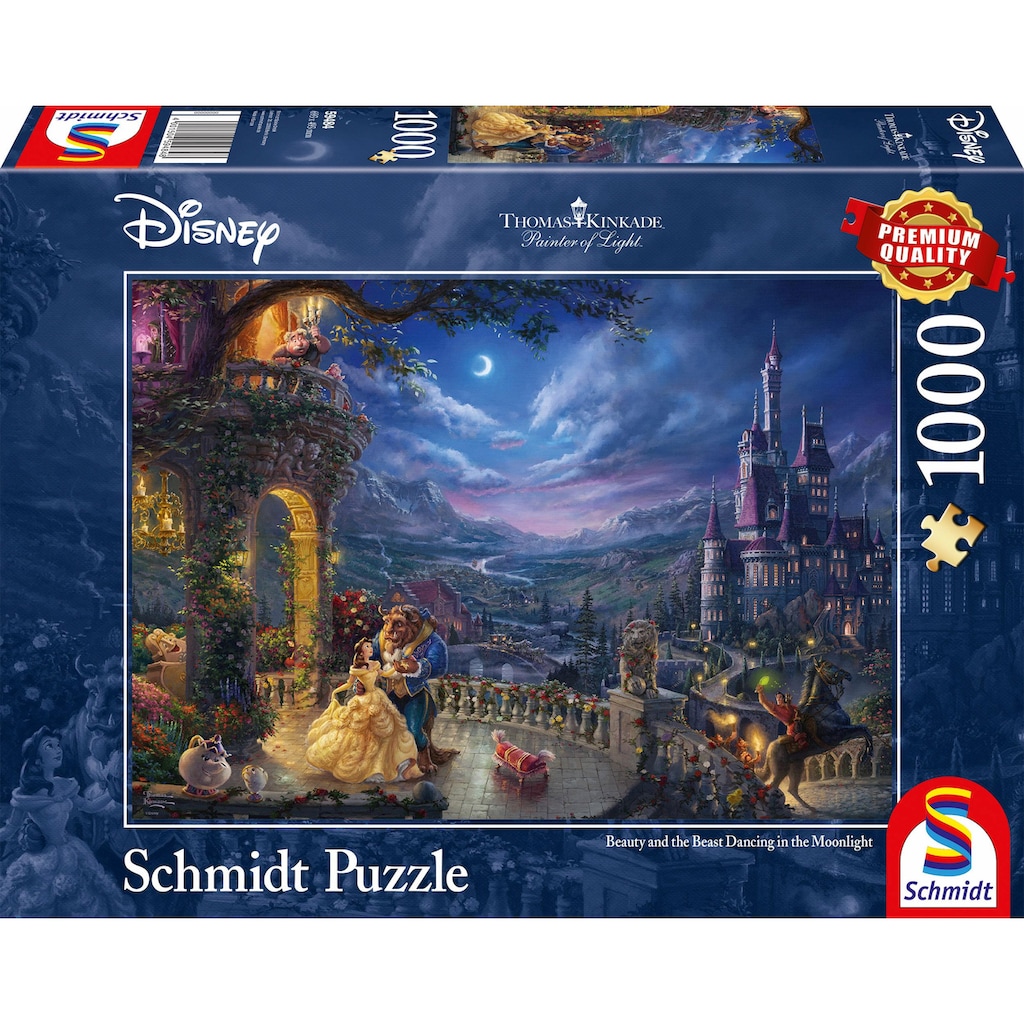 Schmidt Spiele Puzzle »Disney Die Schöne und das Biest, Tanz im Mondlicht«, Made in Germany