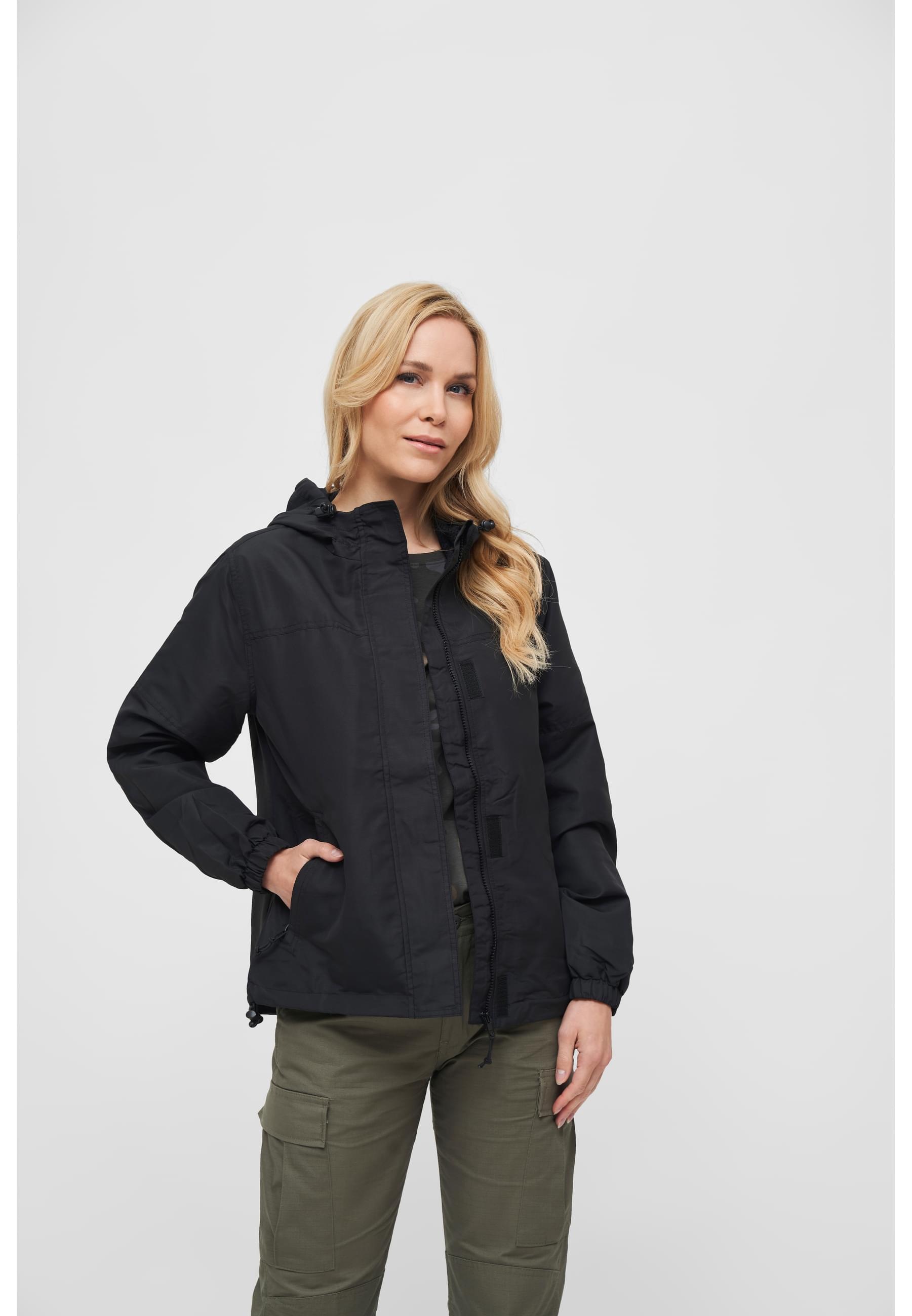 Brandit Allwetterjacke »Brandit Damen Ladies Summer Windbreaker Frontzip«, (1 St.), mit Kapuze