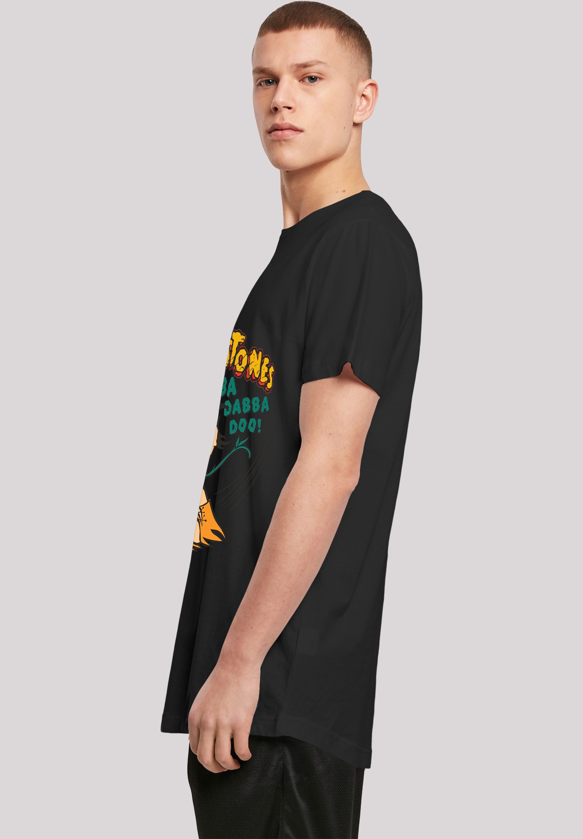 F4NT4STIC T-Shirt »Die Familie Feuerstein«, Herren,Premium Merch,Lang,Longshirt,Bedruckt