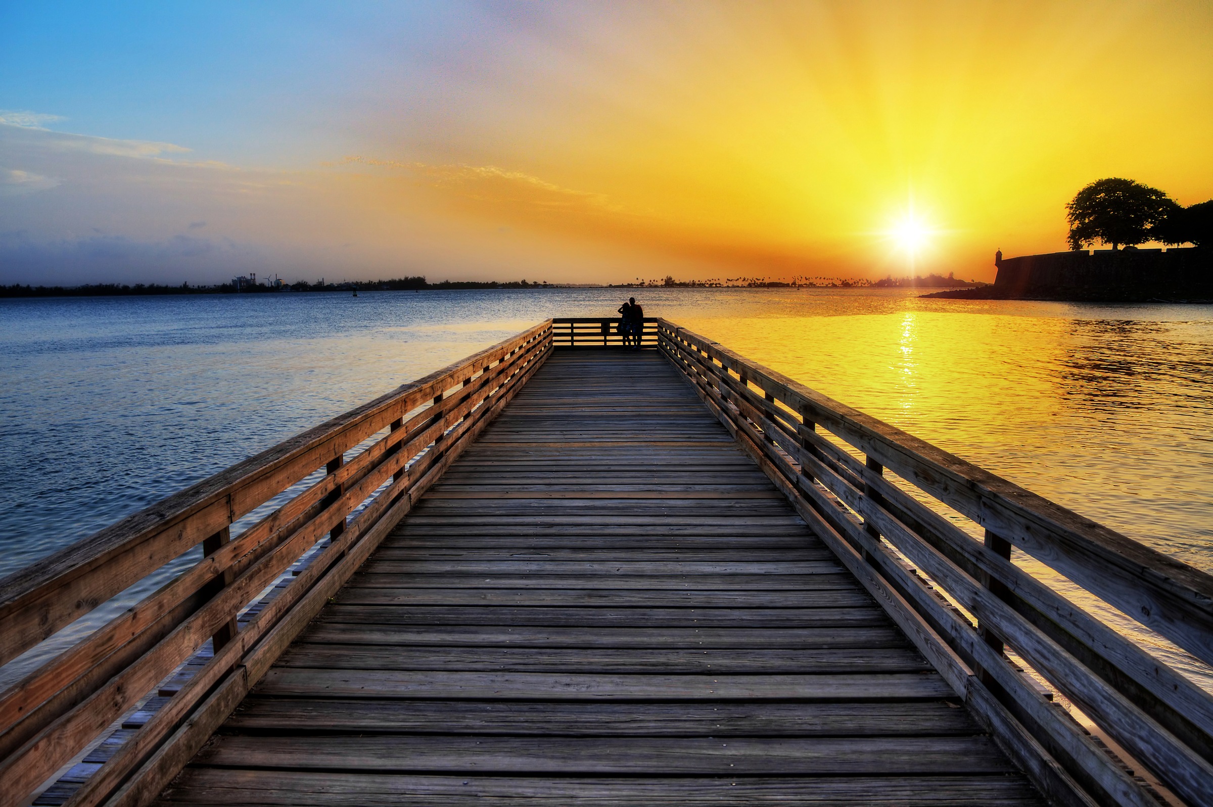 Papermoon Fototapetas »Romantic Jetty San Juan«