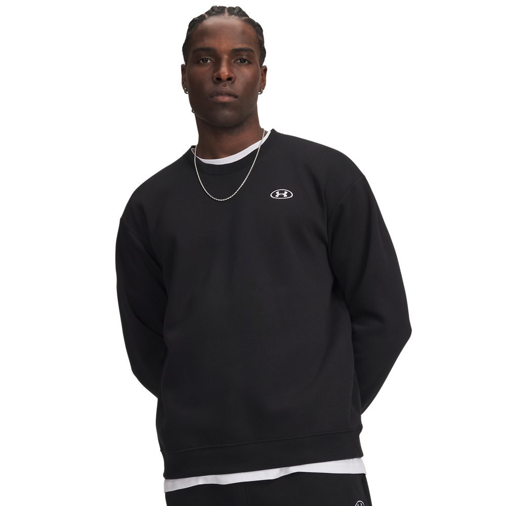 Under Armour Sweatshirt "UA RIVAL FLC CREW", mit klassischem Crew-Design, aus Baumwolle und Polyester