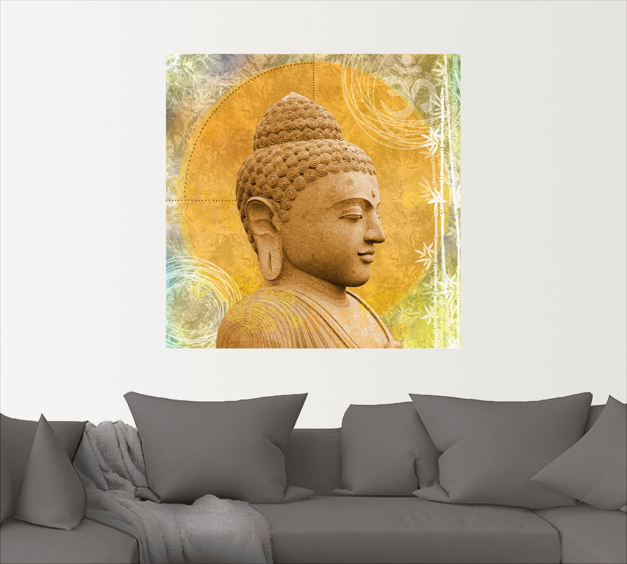 Artland Wandbild »Buddha II«, Spa, (1 St.), als Alubild, Outdoorbild, Leinwandbild, Wandaufkleber, versch. Größen
