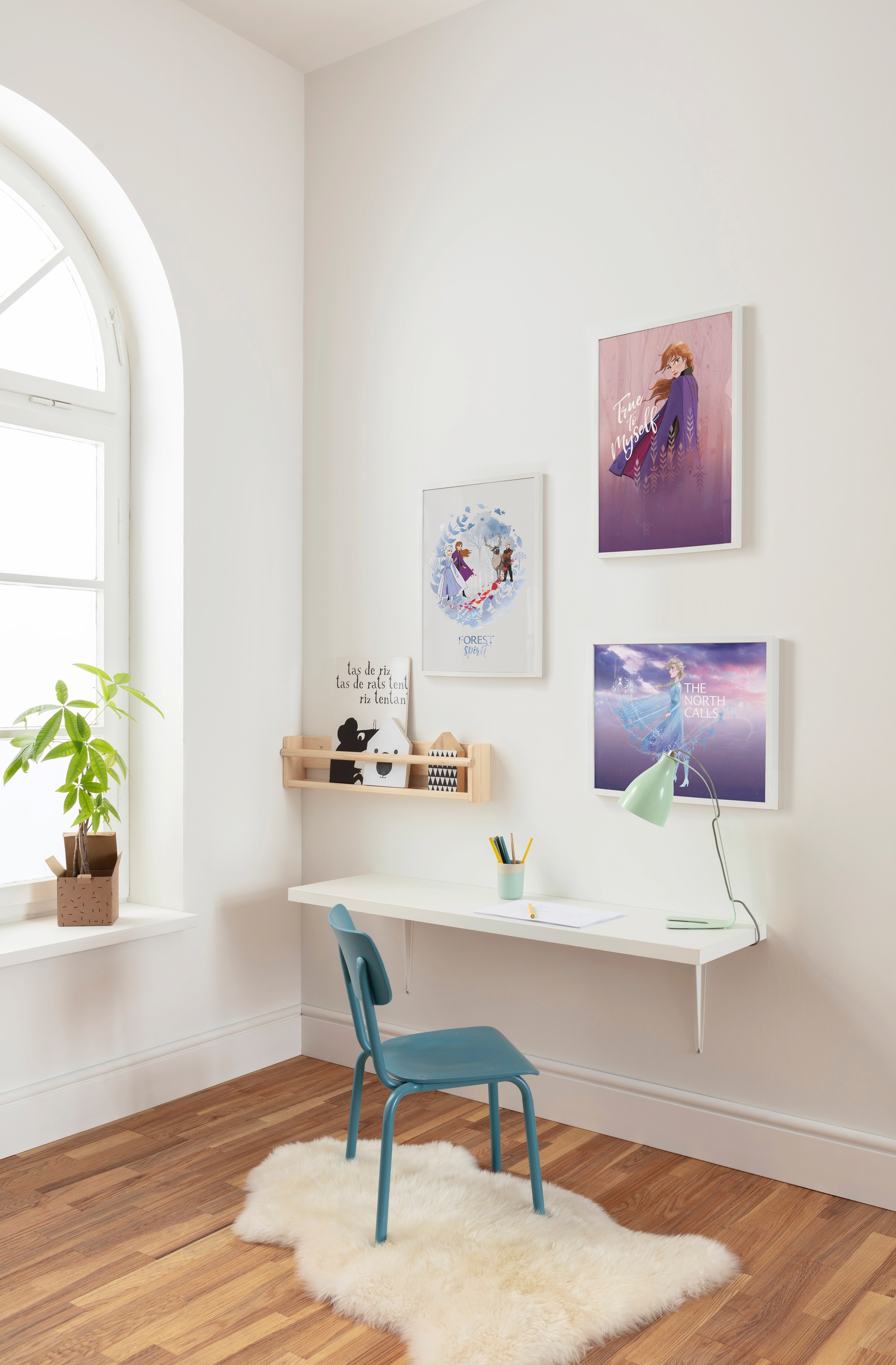 Komar Frozen Elsa The North Calls Affiche murale multicolore 50x40cm 3