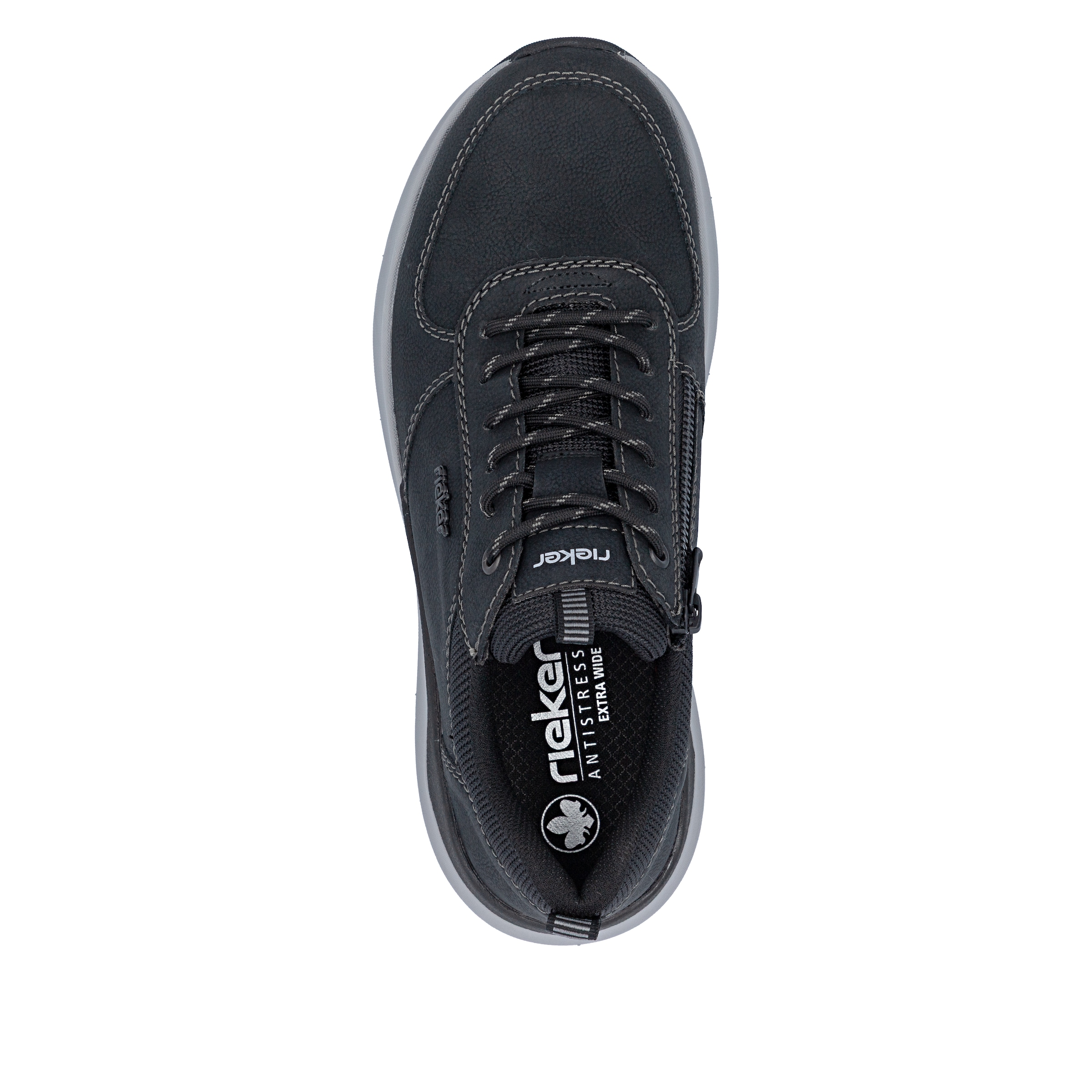 Rieker Sneaker  Halbschuh, Schnürschuh, Freizeitschuh mit Kontrastnähten