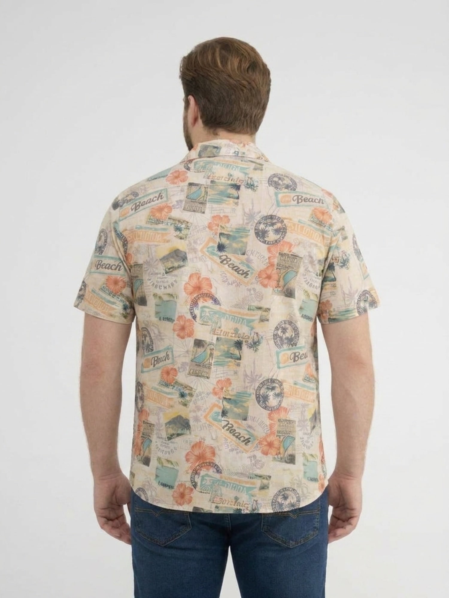 LERROS Kurzarmhemd »Bequemes Kurzarmhemd mit All-over-Print, große Größen«