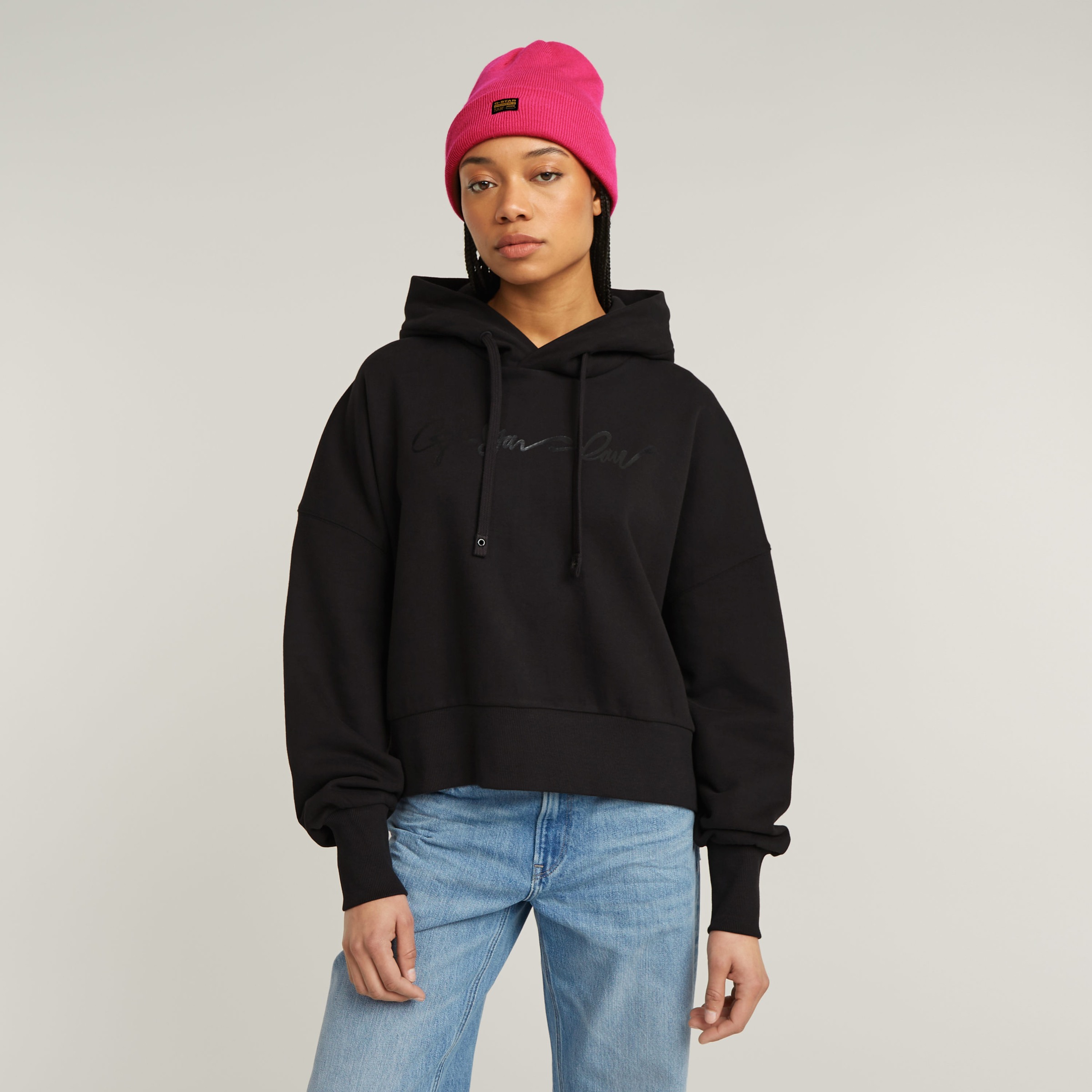 G-STAR Beanie "Effo Long Beanie" mit Aufnäher vorn günstig online kaufen