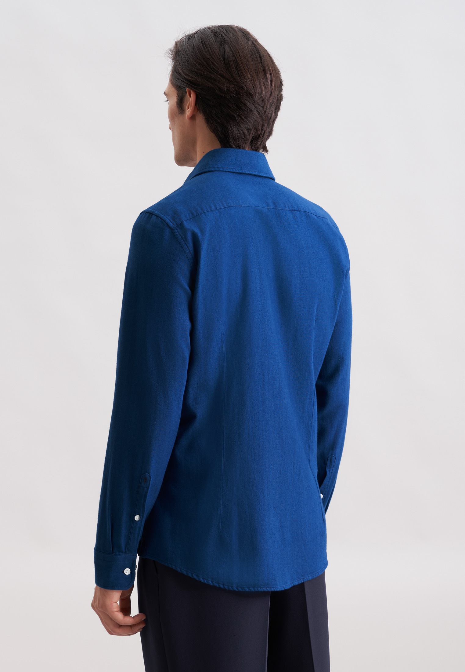 seidensticker Flanellhemd Slim 1/1 Kentkragen Uni günstig online kaufen