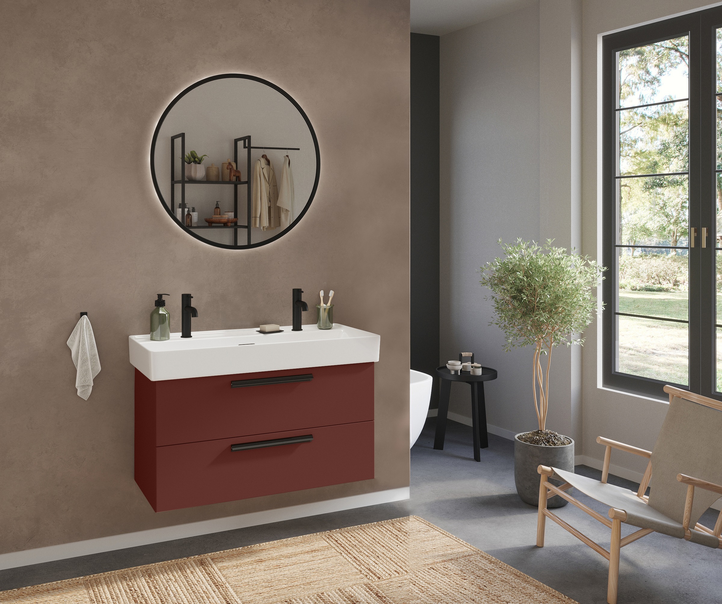 welltime Badmöbel-Set "SALVADA, 2tlg-Set, gedämpfte Scharniere, Softclose, günstig online kaufen