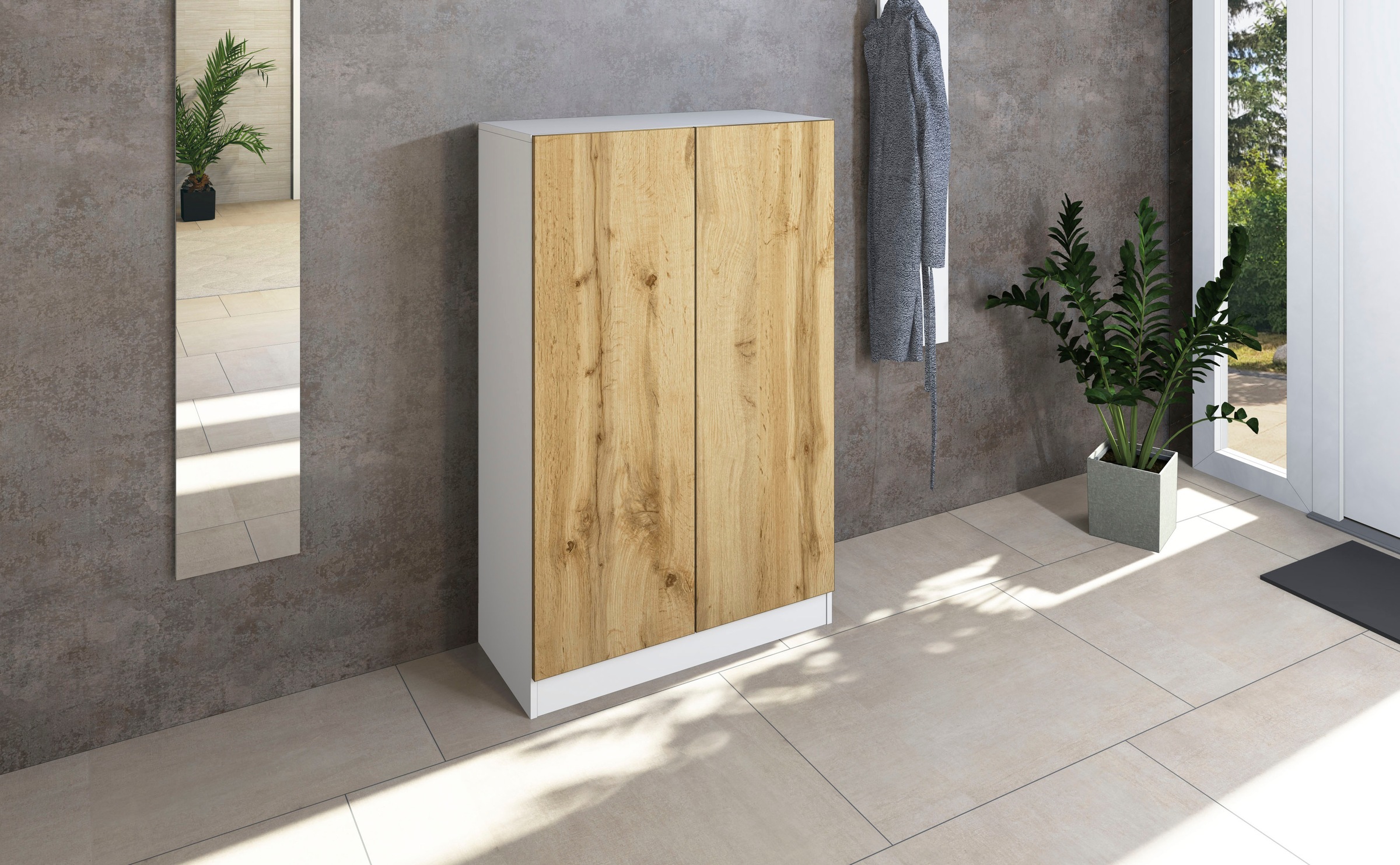 Thumbnail - borchardt Möbel Schuhschrank "Vaasa, Schuhregal mit 6 Fächern, höhenverstellbar" Breite 76 cm