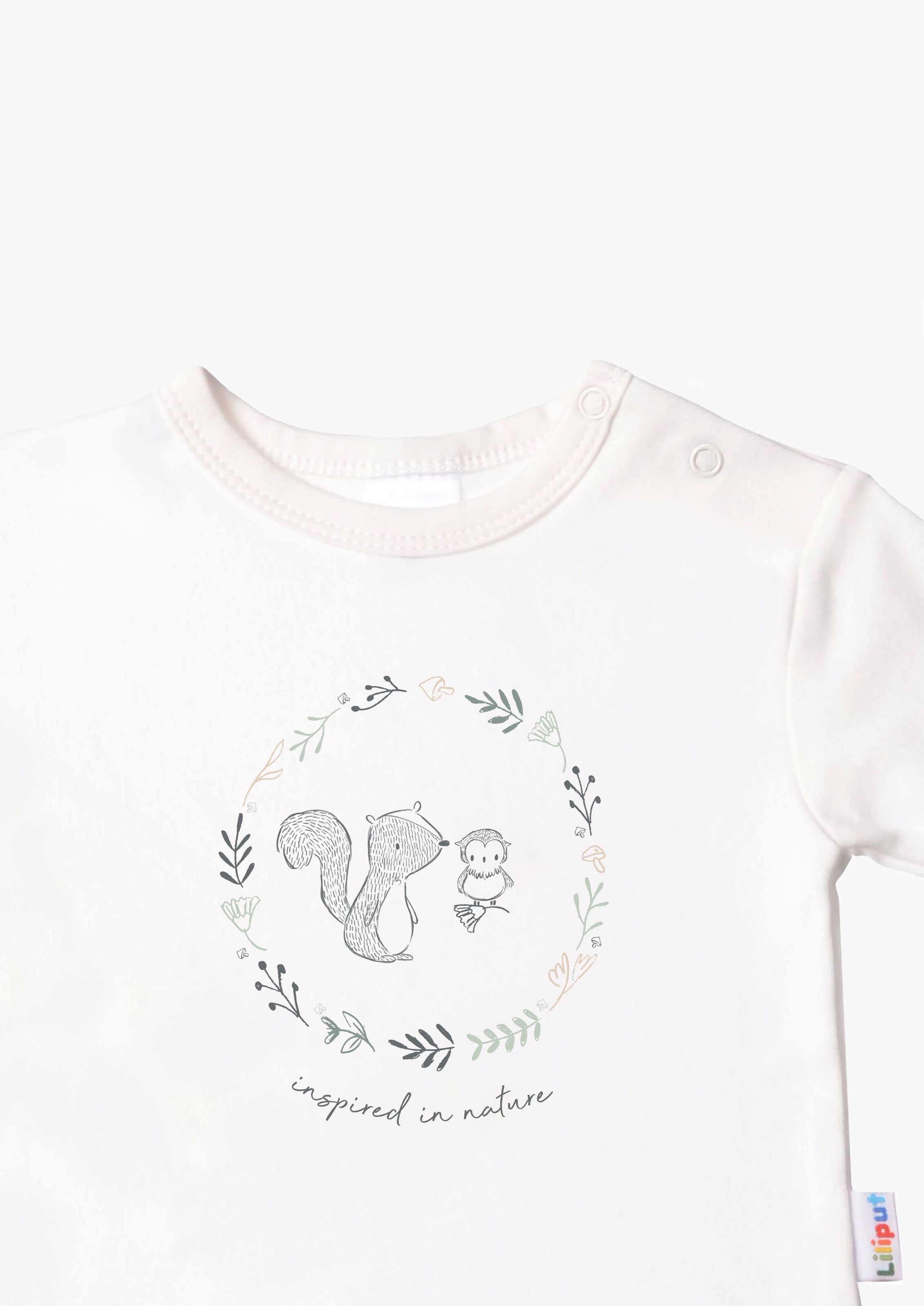 Liliput Langarmshirt »nature«, mit Druckknöpfen auf der Schulter online  kaufen | BAUR