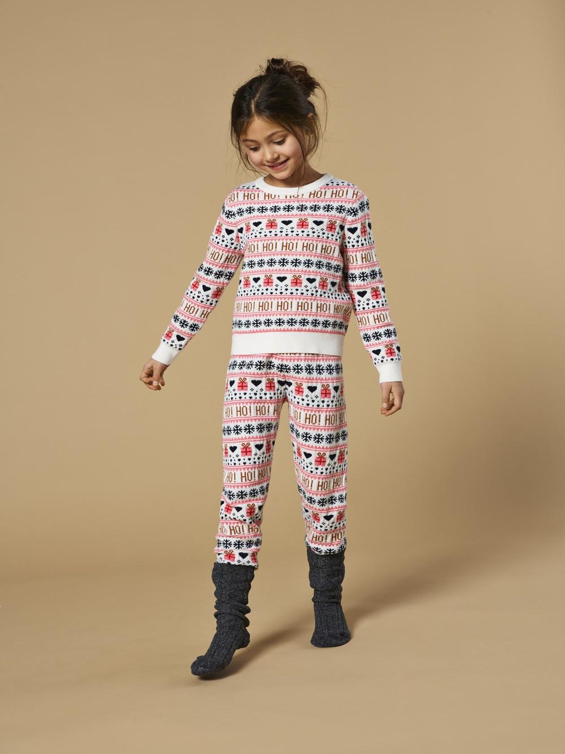KIDS ONLY Rundhalspullover »KOGXMAS PRESENT LS O-NECK BOX KNT«