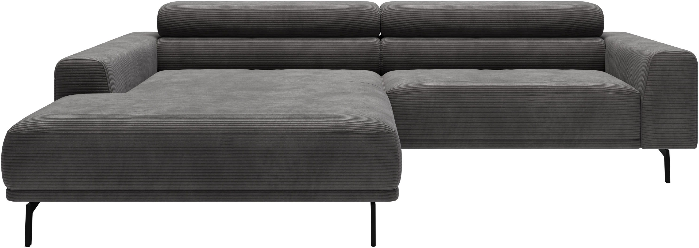 SCHÖNER WOHNEN-Kollektion 1100000002199 "Tossa, Modernes Design trifft smarte Funktione, Breite 258 cm" Motorischer Sitzvorzug, Kopfteil-Funktion & Saugroboter-Höhe