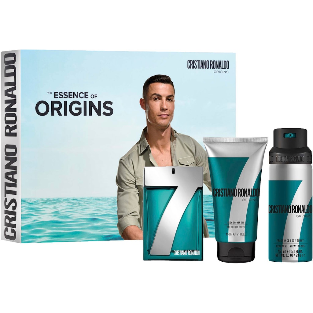 CRISTIANO RONALDO Duft-Set »7Origins Gift Set«, (Set, 3 tlg.)