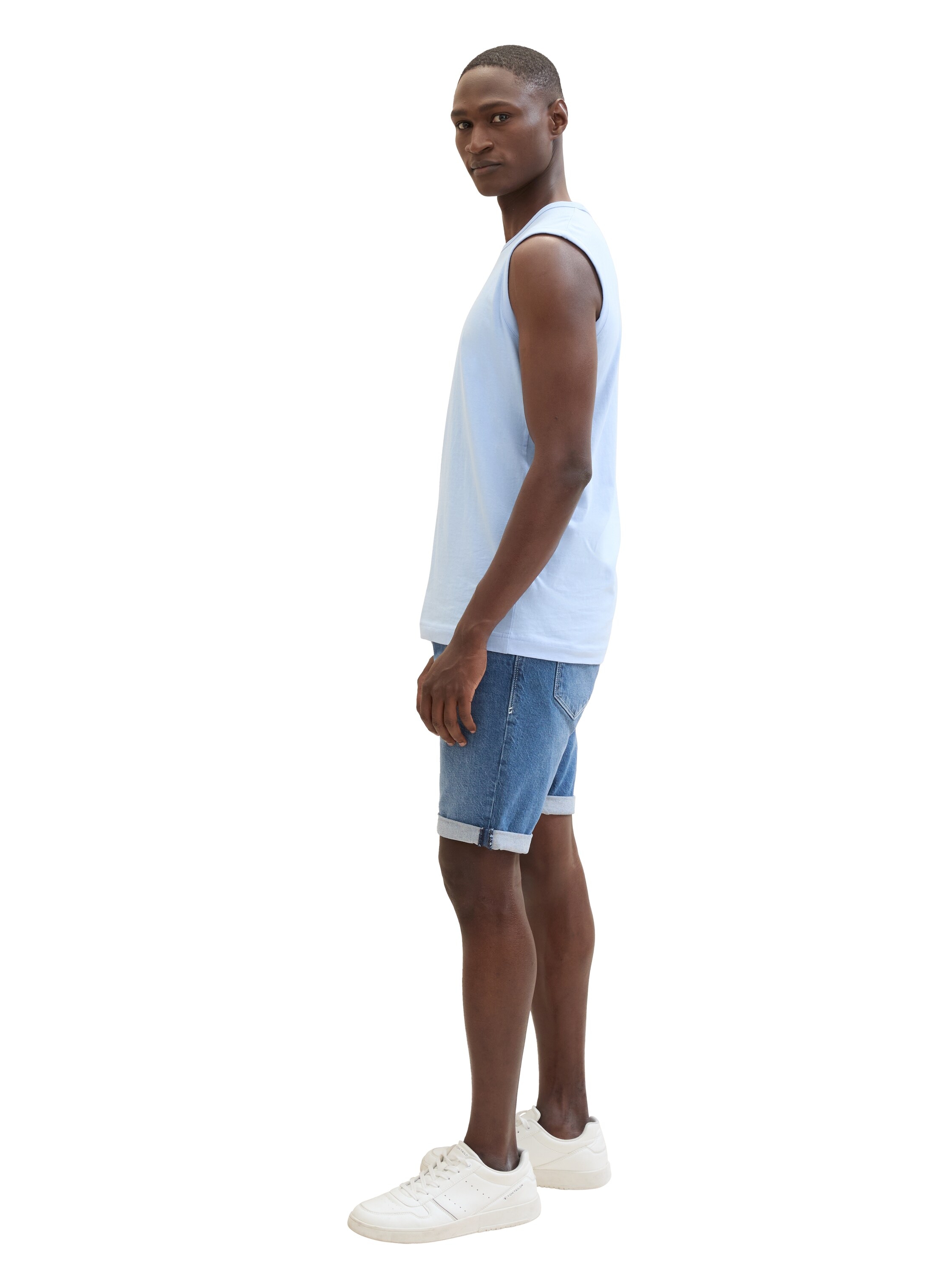 TOM TAILOR Jeansbermudas »JOSH«, mit Markenlabel