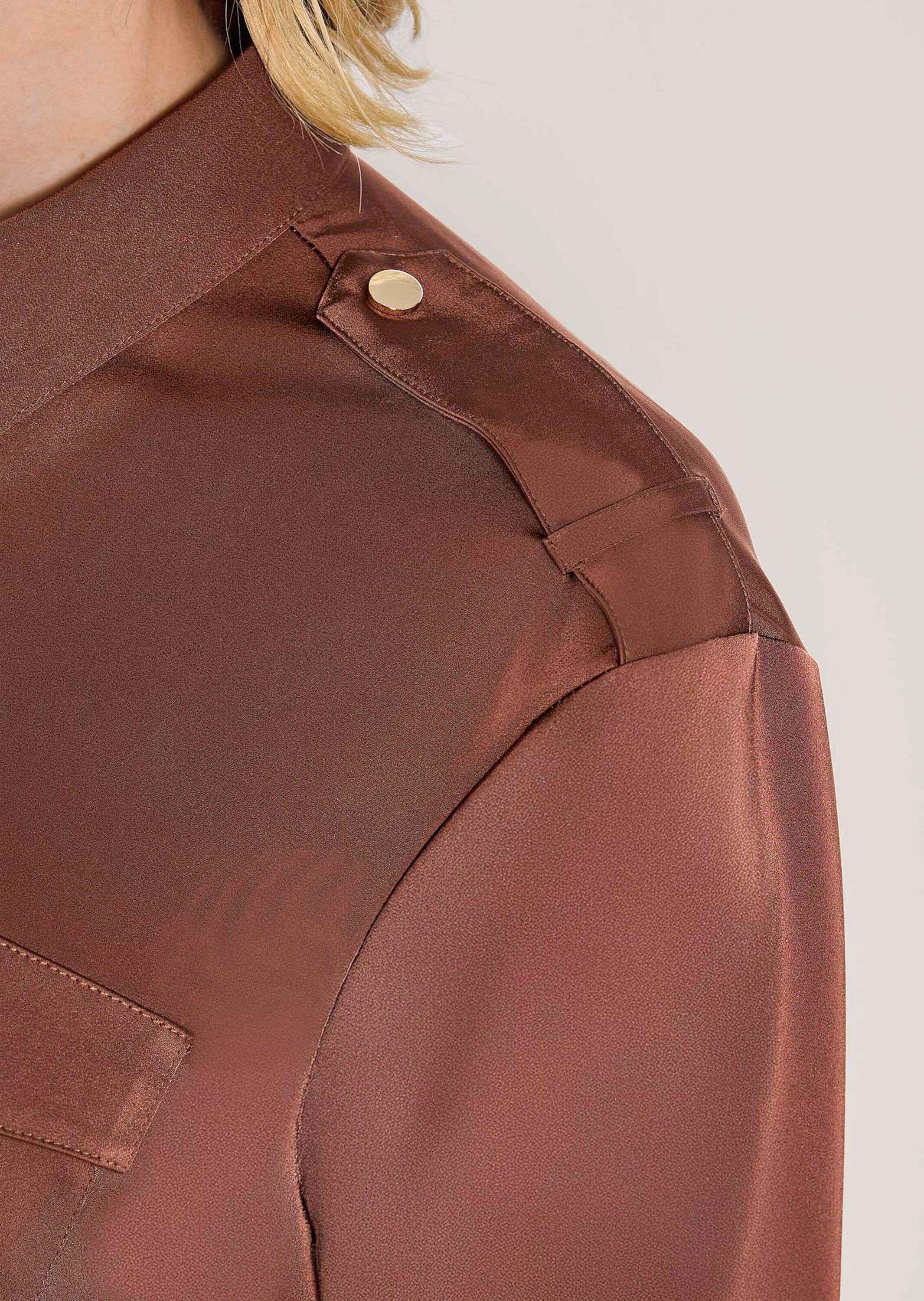 MADELEINE Hemdbluse »Hemdbluse Jerseybluse mit Brusttaschen«