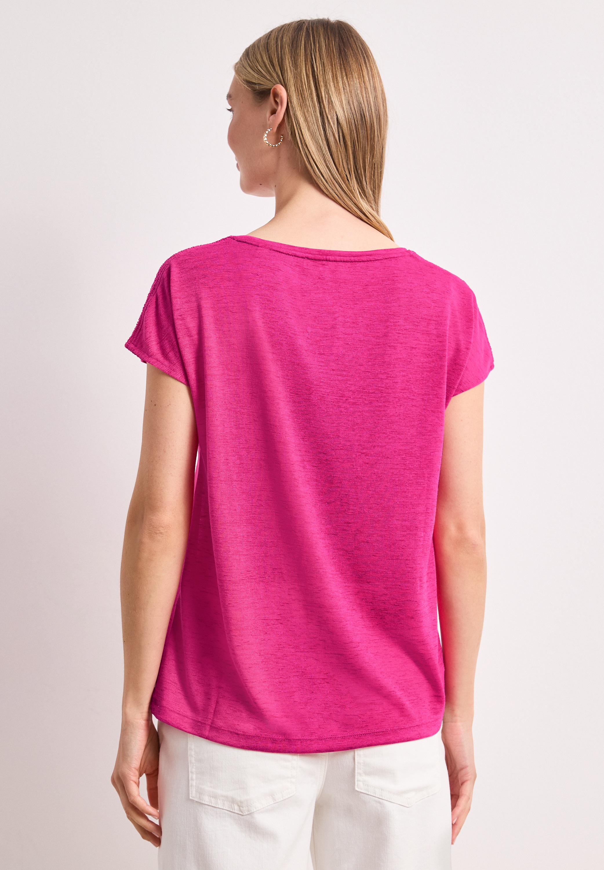 STREET ONE T-Shirt aus softem Materialmix