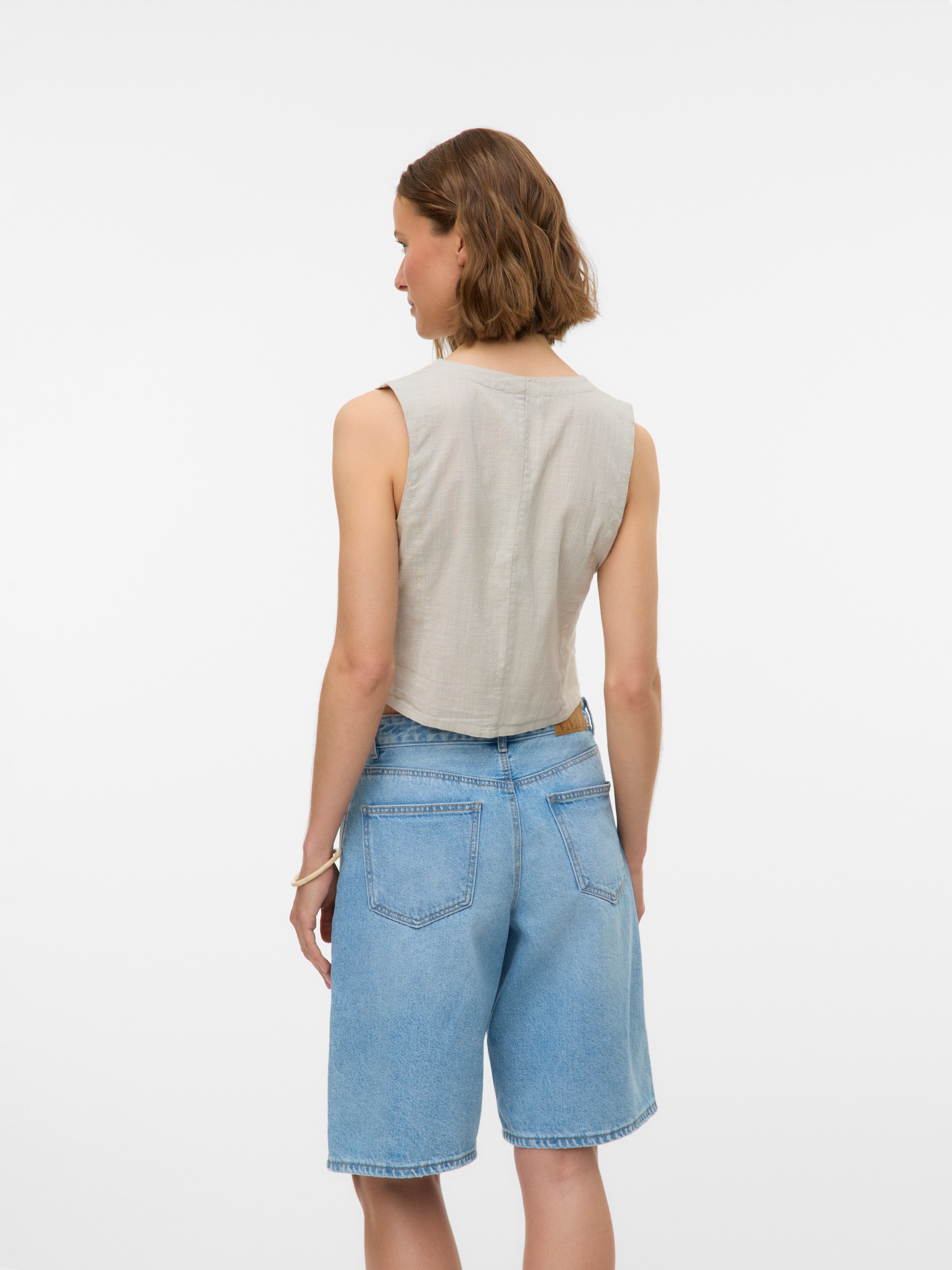 Vero Moda Kurzweste "VMCAIA SL VEST WVN NOOS" günstig online kaufen