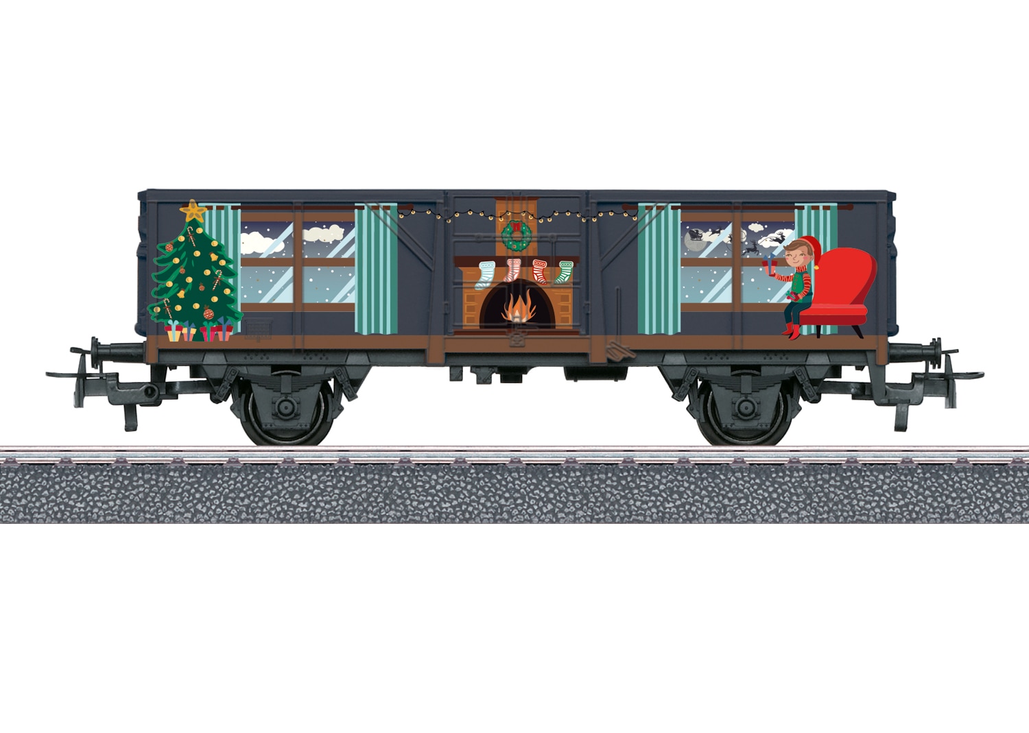 Märklin Güterwagen »Weihnachtswagen m. Lichtmodul - 44126«