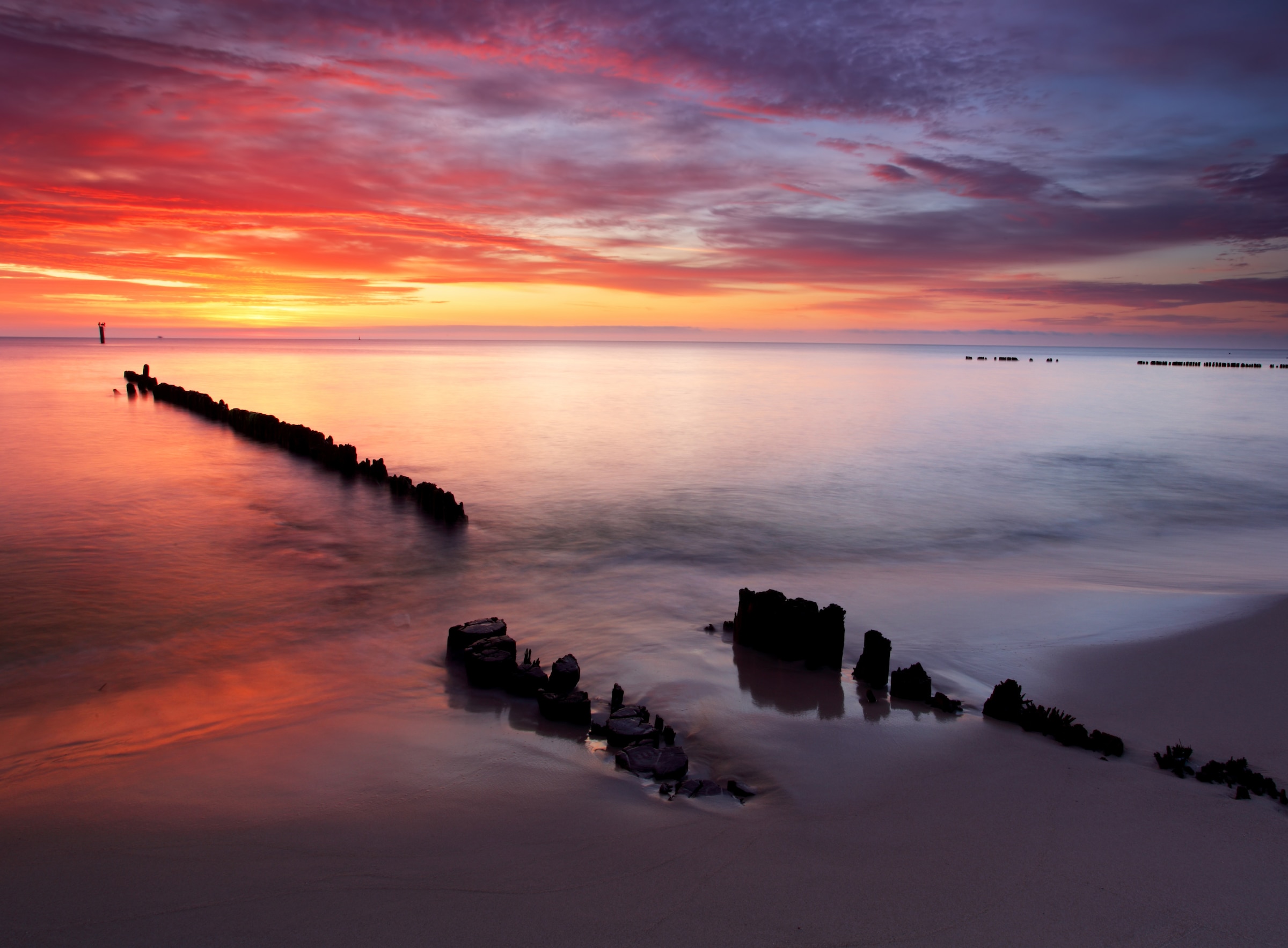 Papermoon Fototapete "Baltic Sunrise" glatt