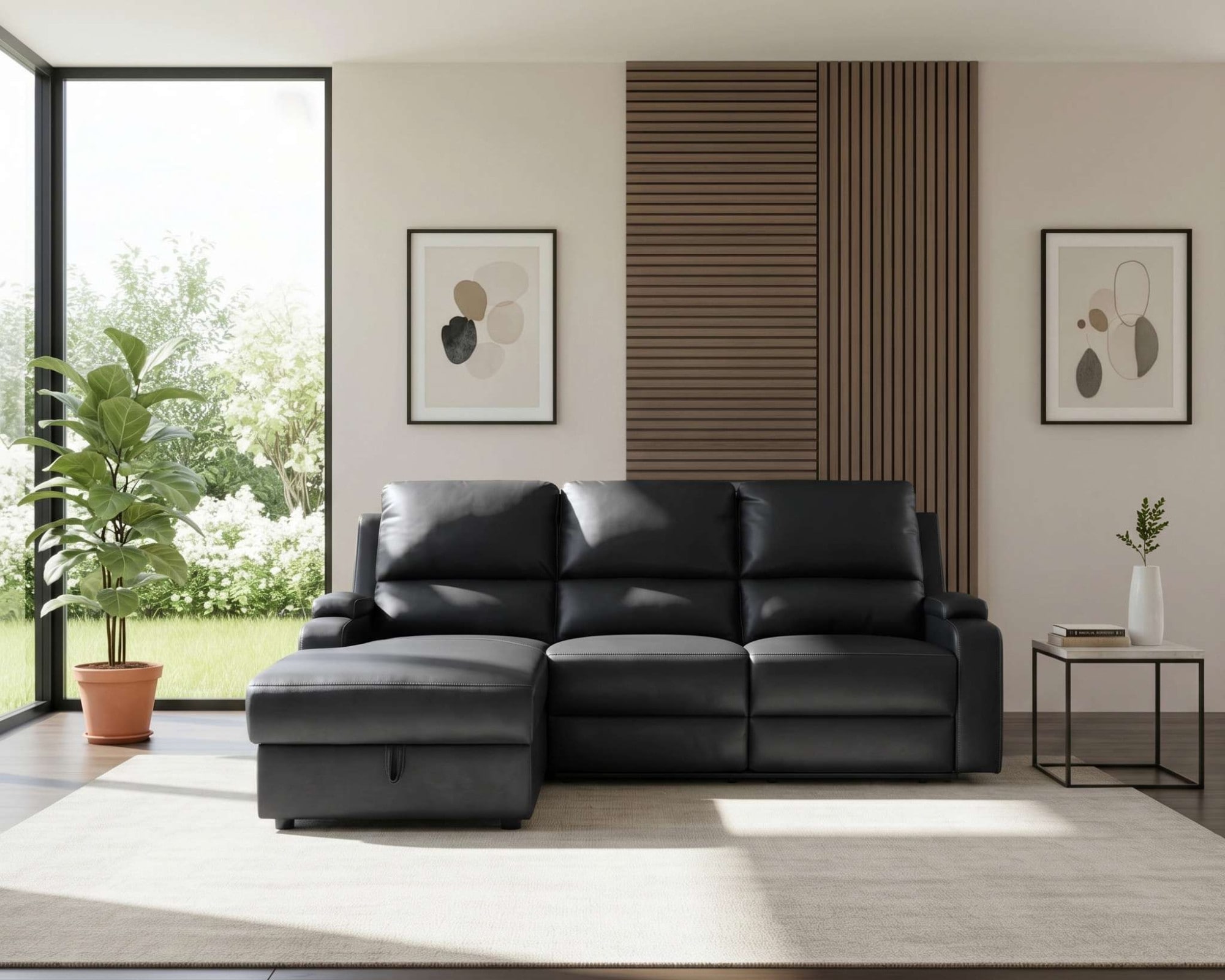 OTTO home Ecksofa "NAPORI Kunstleder, Multimediasofa, L-Form" man. oder elektr. Relaxfuntion, USB-A bei elektr. Variante, Staukasten