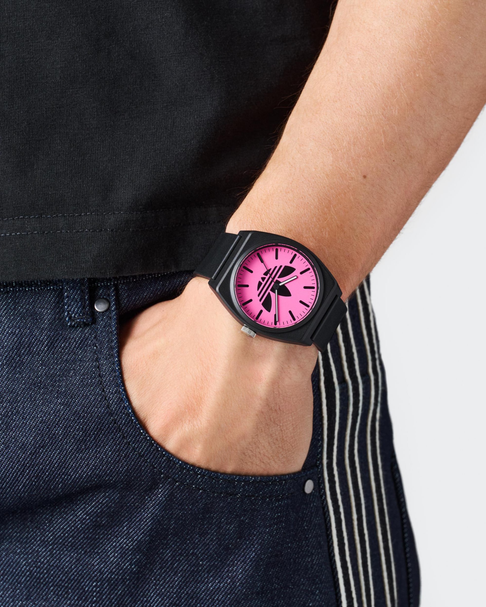 adidas Originals Quarzuhr »PROJECT TWO«, Armbanduhr, Herrenuhr, Damenuhr, Resinarmband, Acrylglas