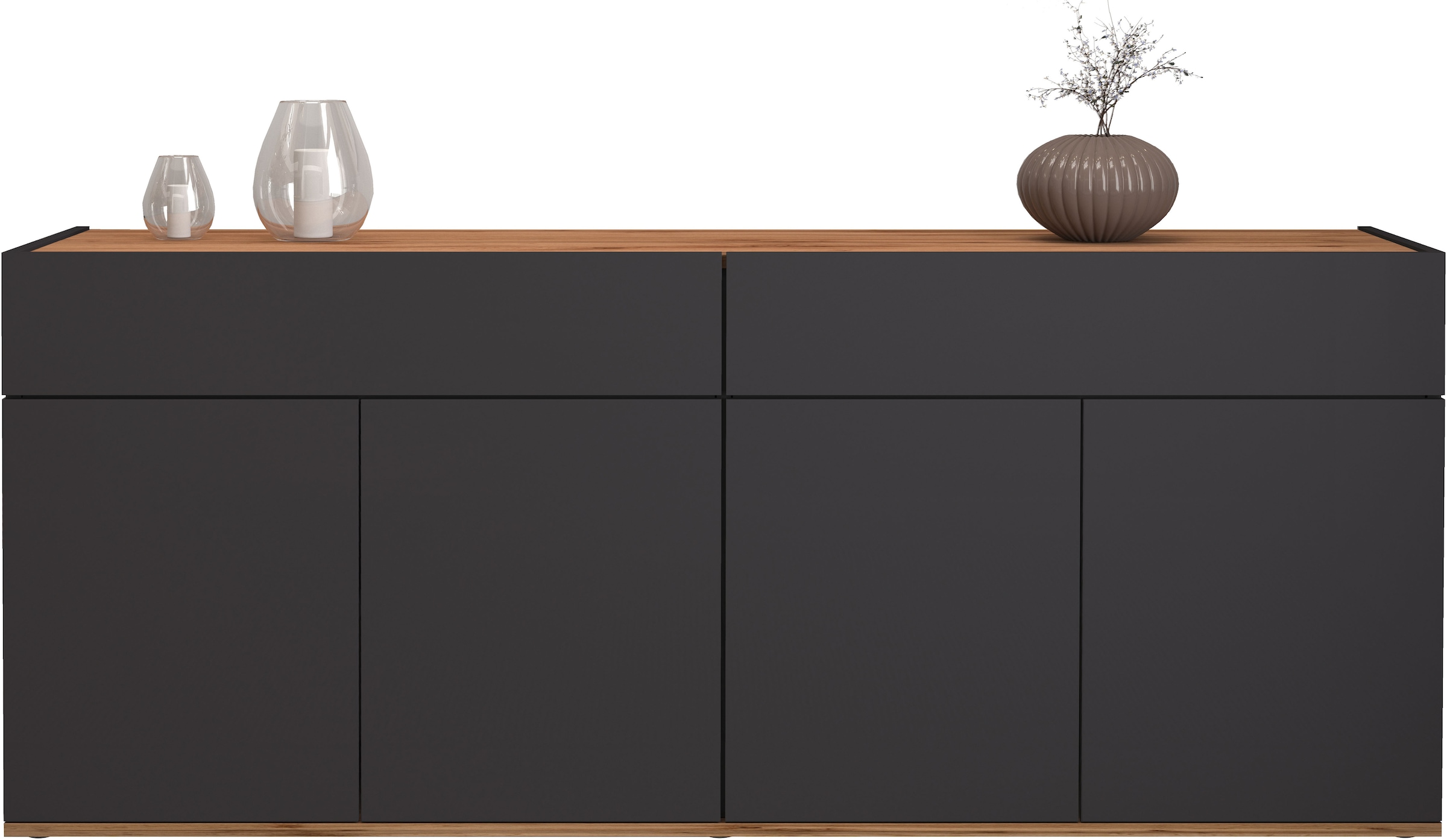 INOSIGN Sideboard »Garda, Kommode, Schrank, Kredenz«, 4 Türen, 2 Schubladen, grifflos Breite 160,1 cm