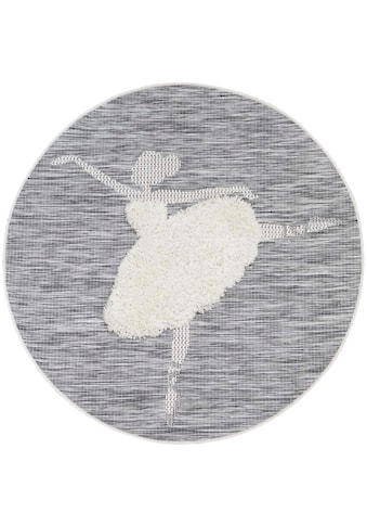 Primaflor-Ideen in Textil Kinderteppich »NAVAJO - Ballerina« ova...
