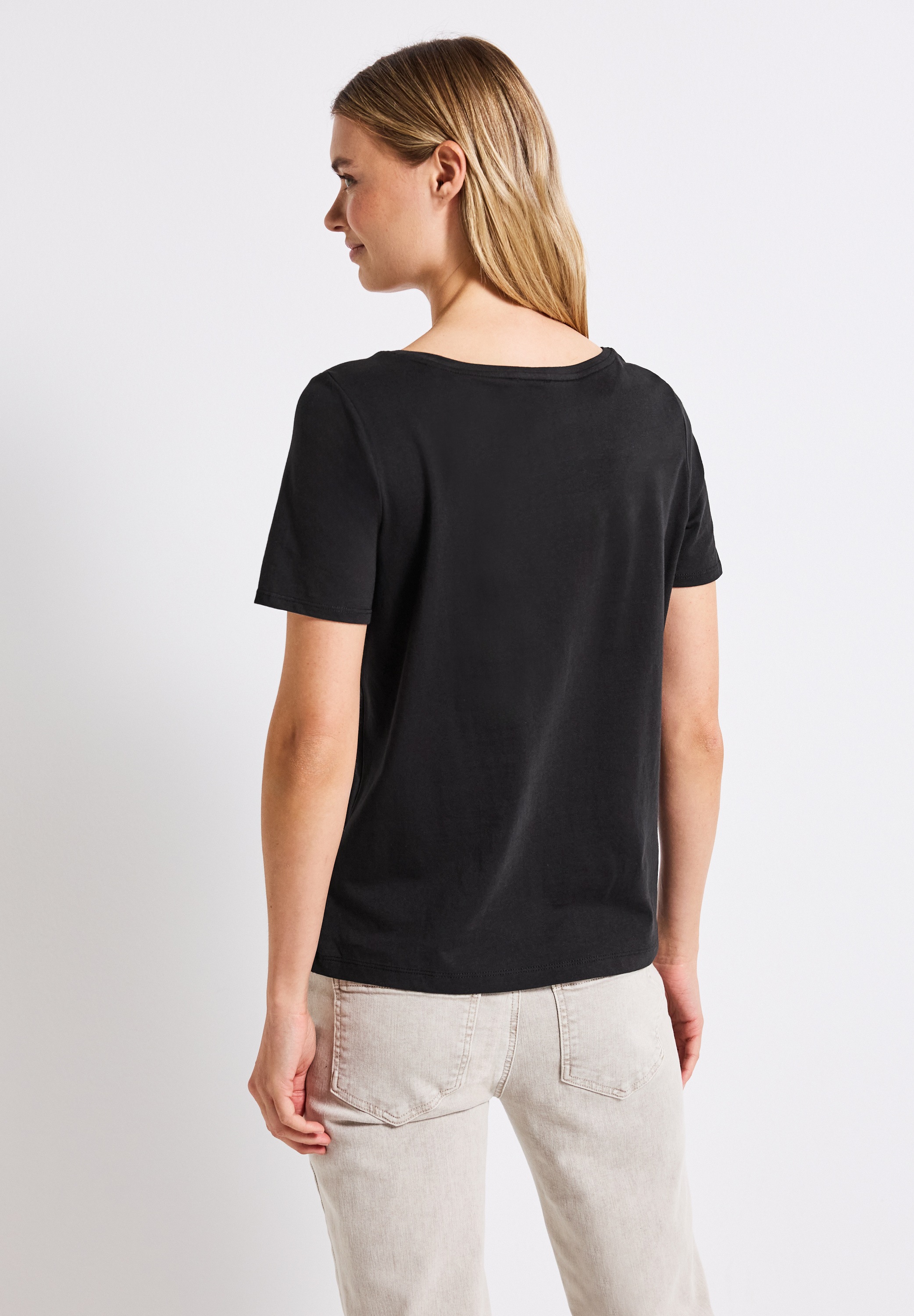 STREET ONE T-Shirt aus reiner Baumwolle günstig online kaufen