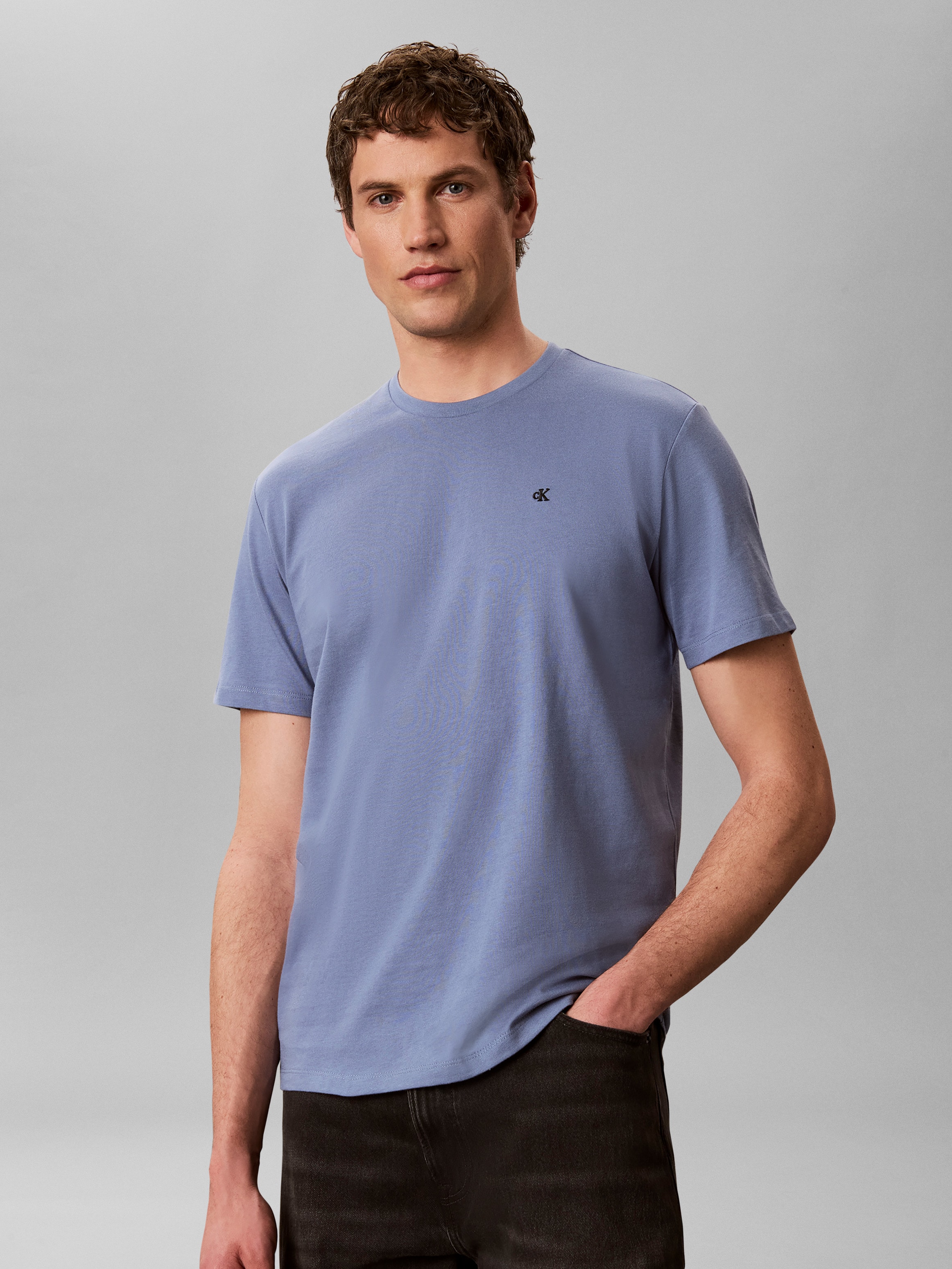 Calvin Klein Jeans T-Shirt "CLASSIC MONOGRAM" regular fit, Rundhalsausschnitt