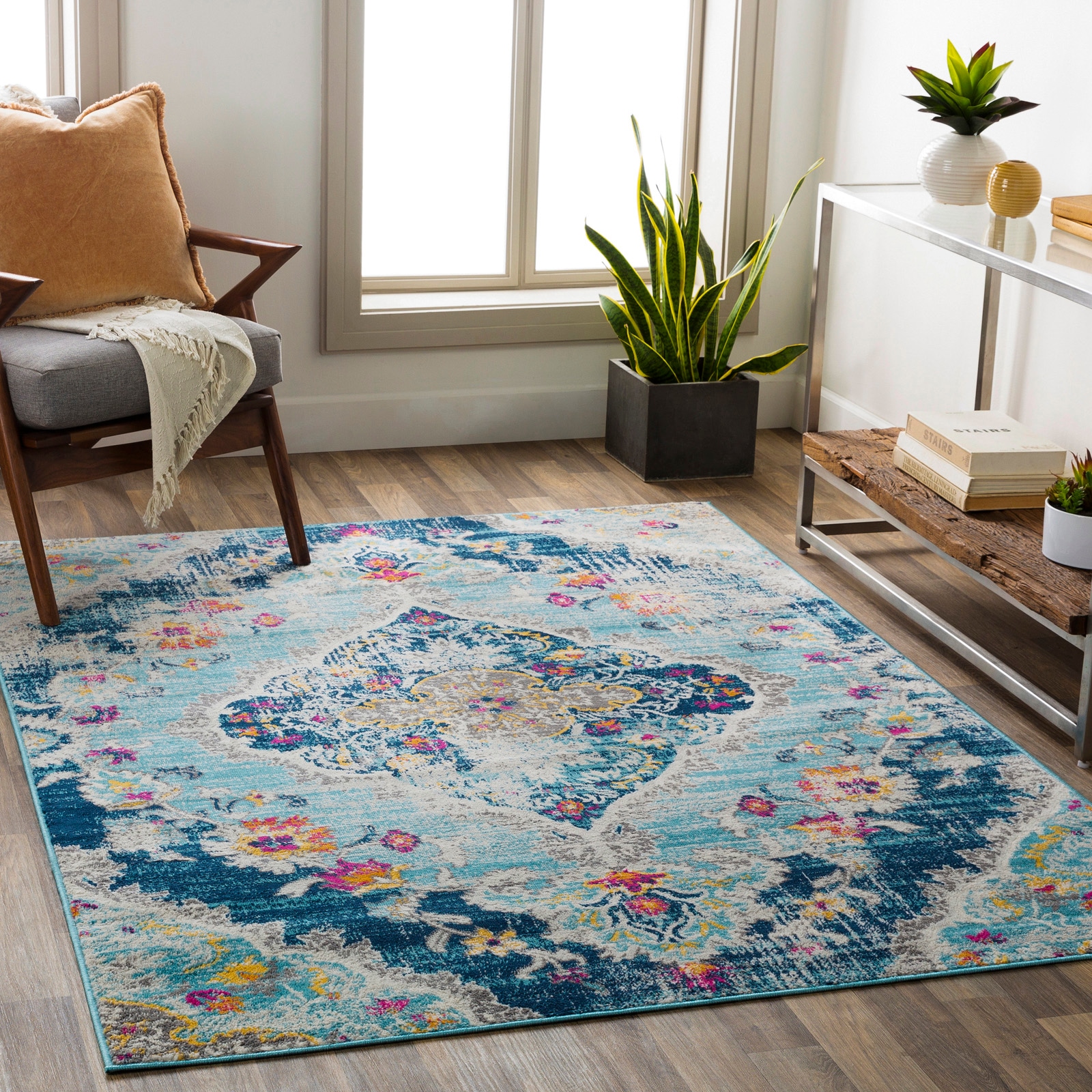 Livabliss Teppich »ADEN«, rechteckig, 10 mm Höhe, Vintage Orientteppich, Kurzflor Boho Wohnzimmerteppich, Läufer