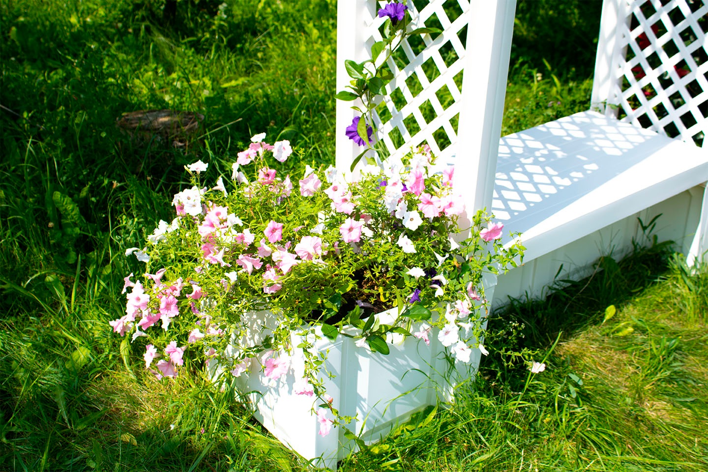 KHW Brüssel Garden Bench White 174cm 2
