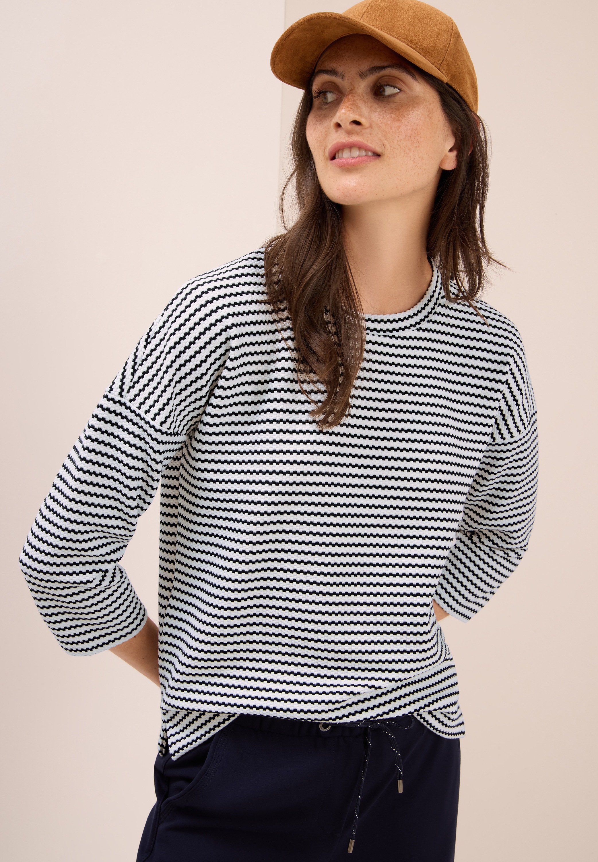 Cecil Rundhalsshirt mit Rundhalsausschnitt günstig online kaufen