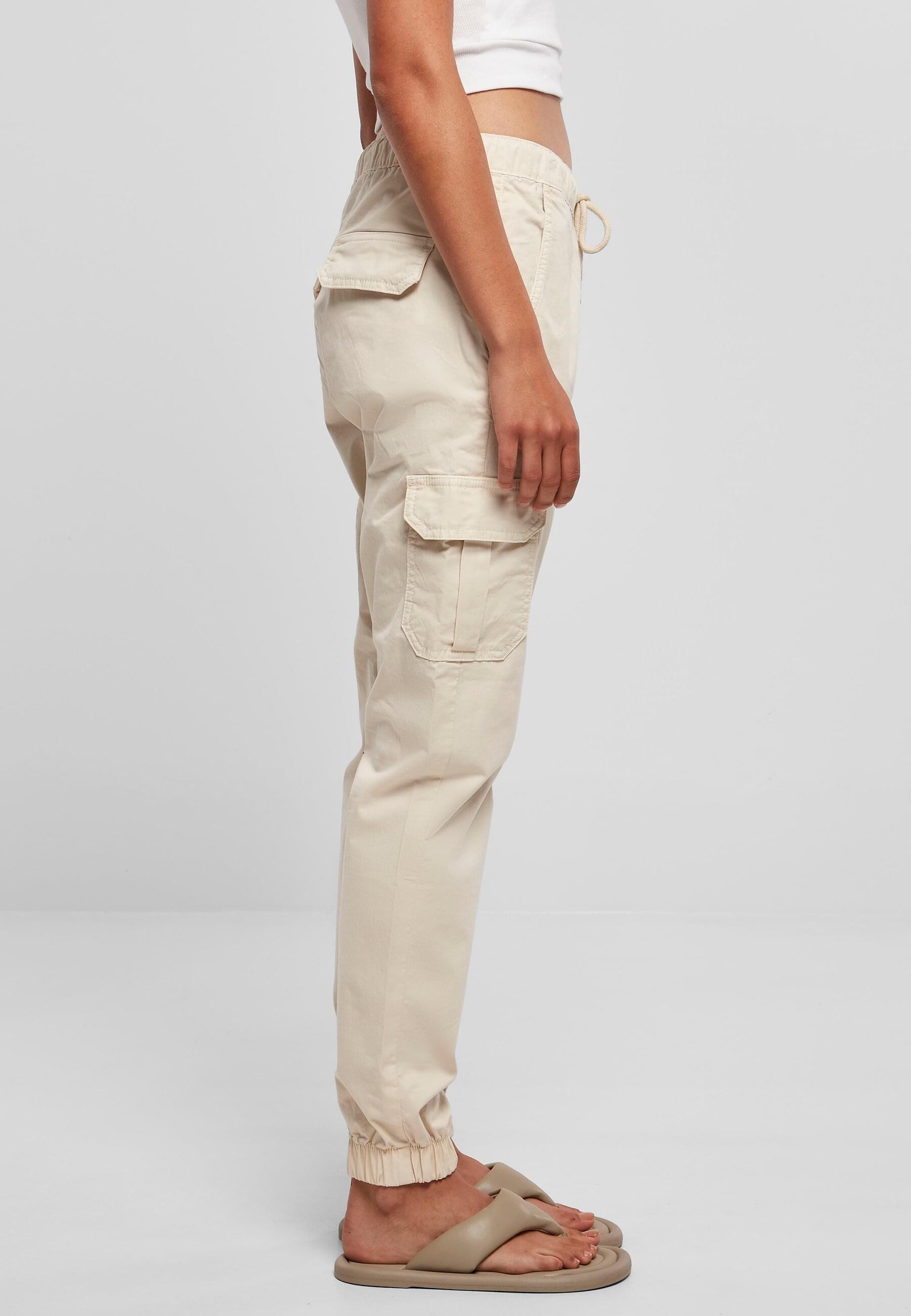 URBAN CLASSICS Cargohose »Urban Classics Damen Ladies High Waist Cargo Jogging Pants«, (1 tlg.)