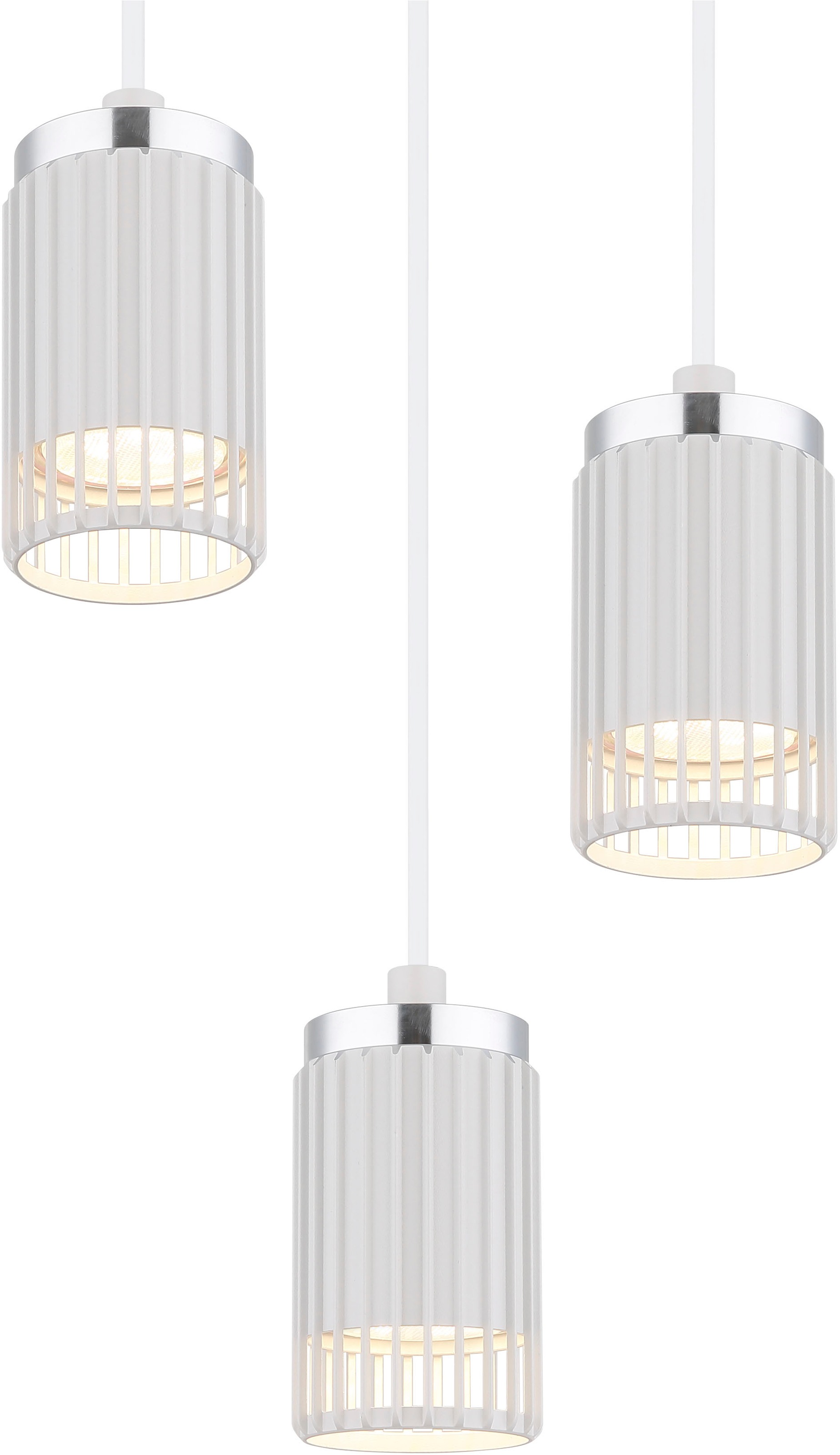 GLOBO LIGHTING Hängeleuchte »KORBEN« GU10 1 Stk. Hängeleuchte für Küche & Esszimmer weiß modern