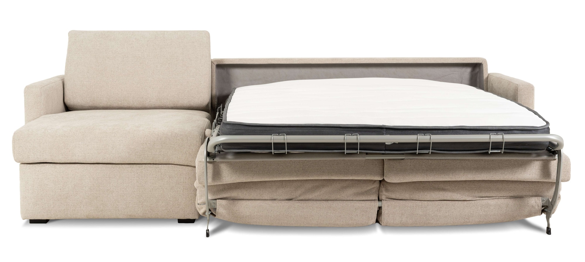 OTTO home Schlafsofa »GOLDPOINT Ecksofa 264 cm, Liegefläche (140/200cm), L-Form« Bettfunktion, Bonell-Federkernmatratze und Dauerschläfer-Funktion