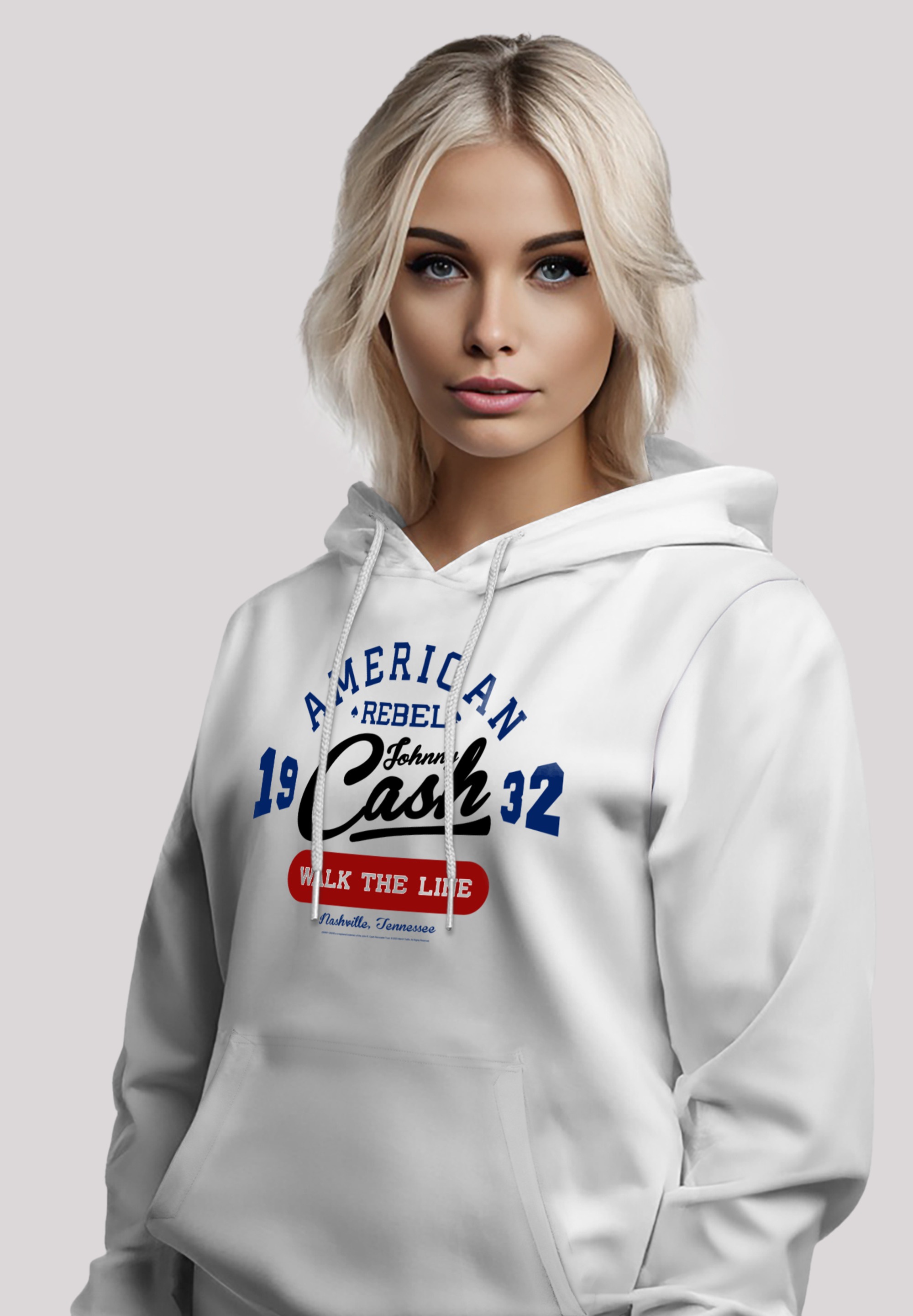 F4NT4STIC Kapuzenpullover »Johnny Cash Music Walk the Line«, Premium Qualität, Band, Logo