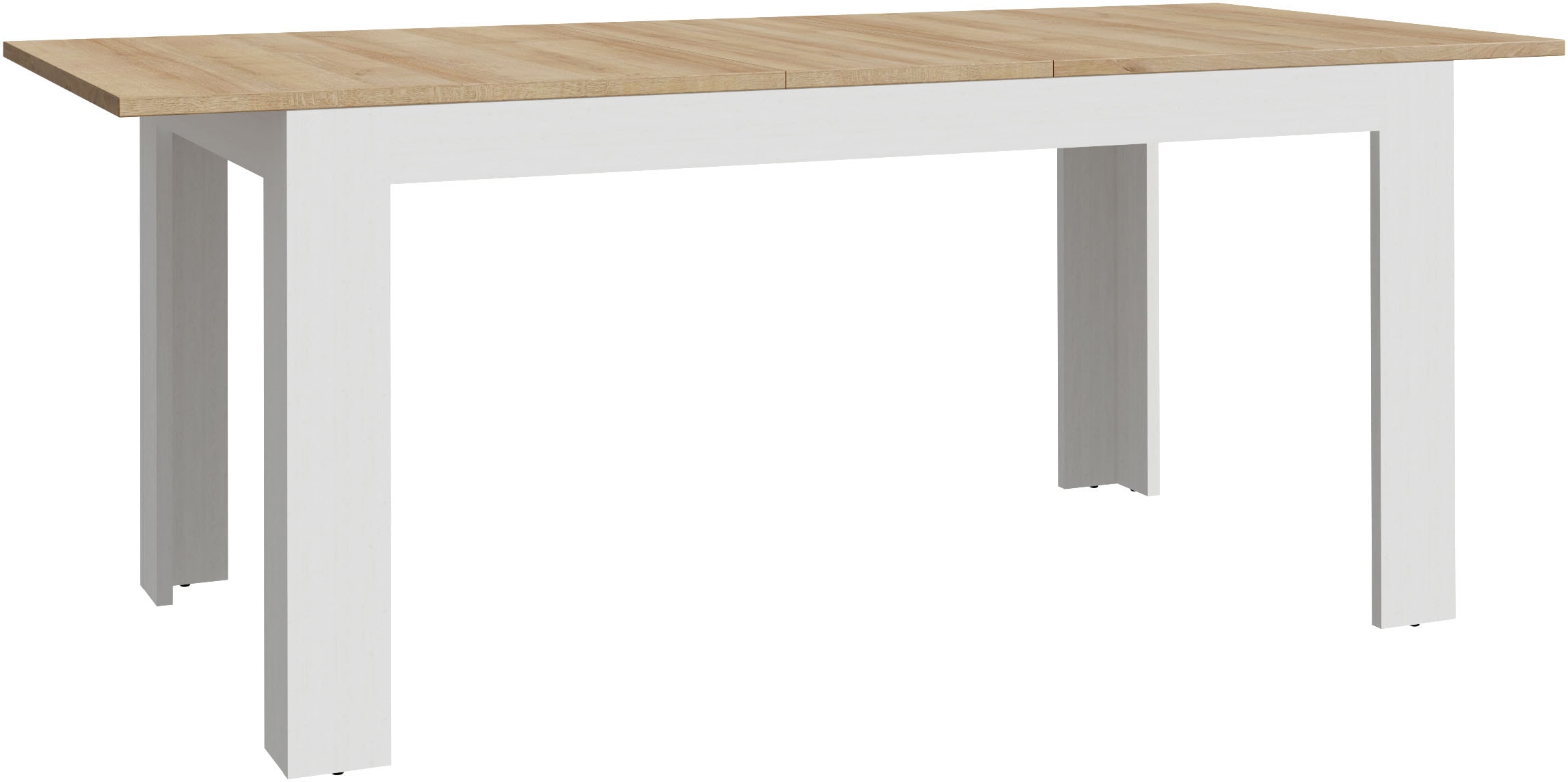 FORTE Esstisch »Bohol, Esstisch ausziehbar bis 2,06 mtr., Tischplatte Holzdekor« B/H/T 160/78,2/90,2 cm, erweiterbar bis 206,6 cm, 2farbiges Dekor