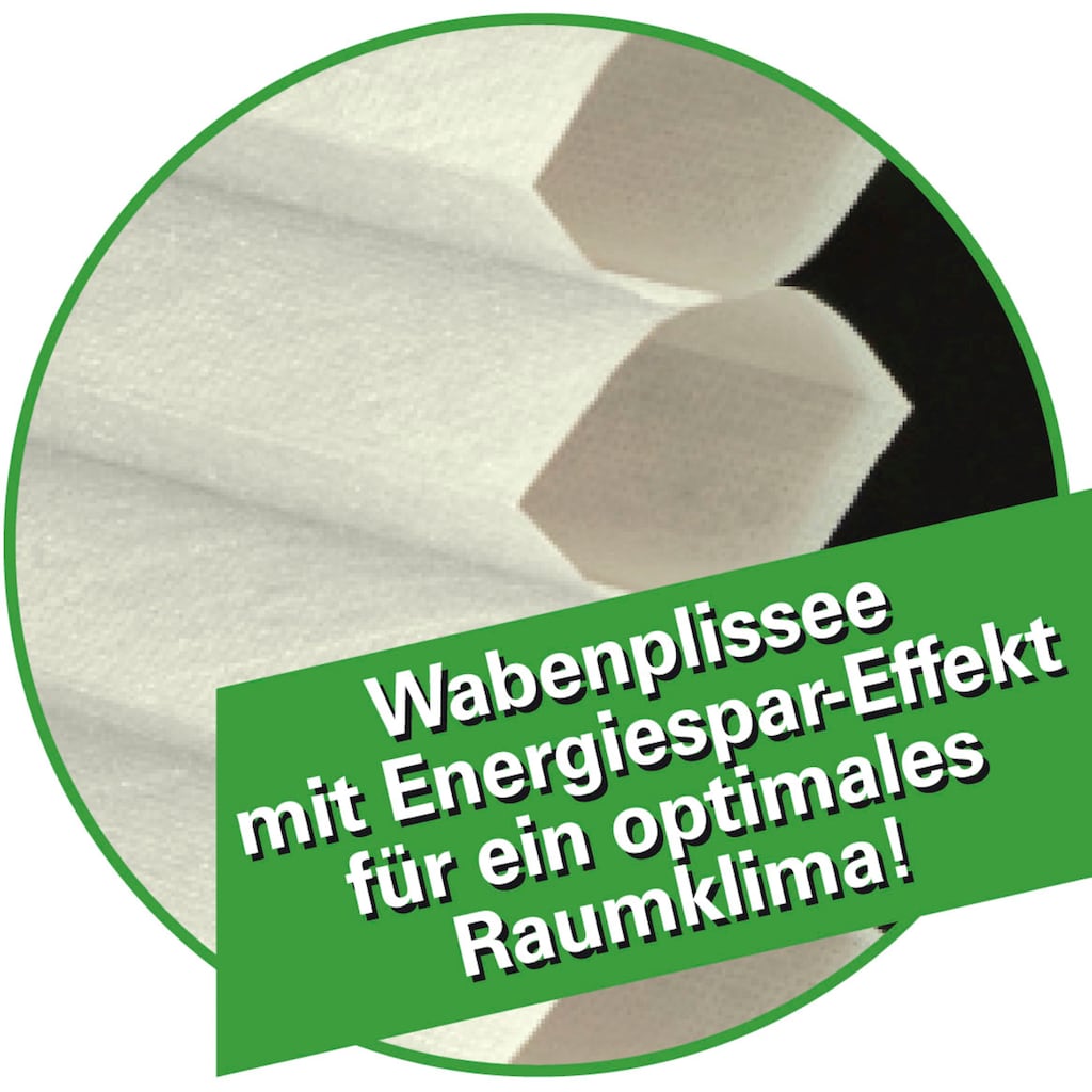 GARDINIA Wabenplissee »EASYFIX Wabenplissee mit 2 Bedienschienen«, Lichtschutz, energiesparend, ohne Bohren, verspannt, energiesparend und schallabsorbierend