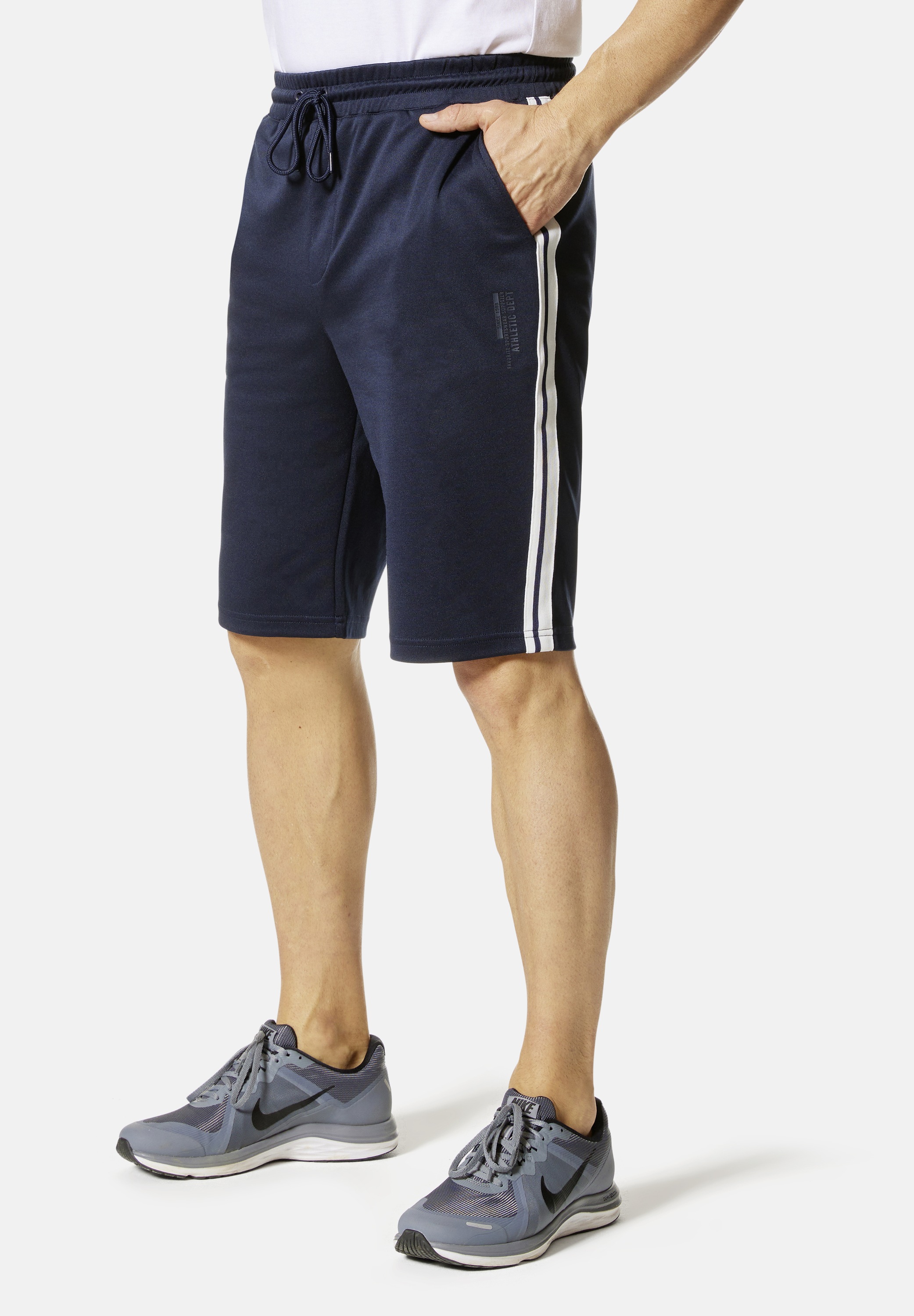 HERO by John Medoox Sporthose "STRIPES Sportshorts" Tapered Fit Casual Funk günstig online kaufen
