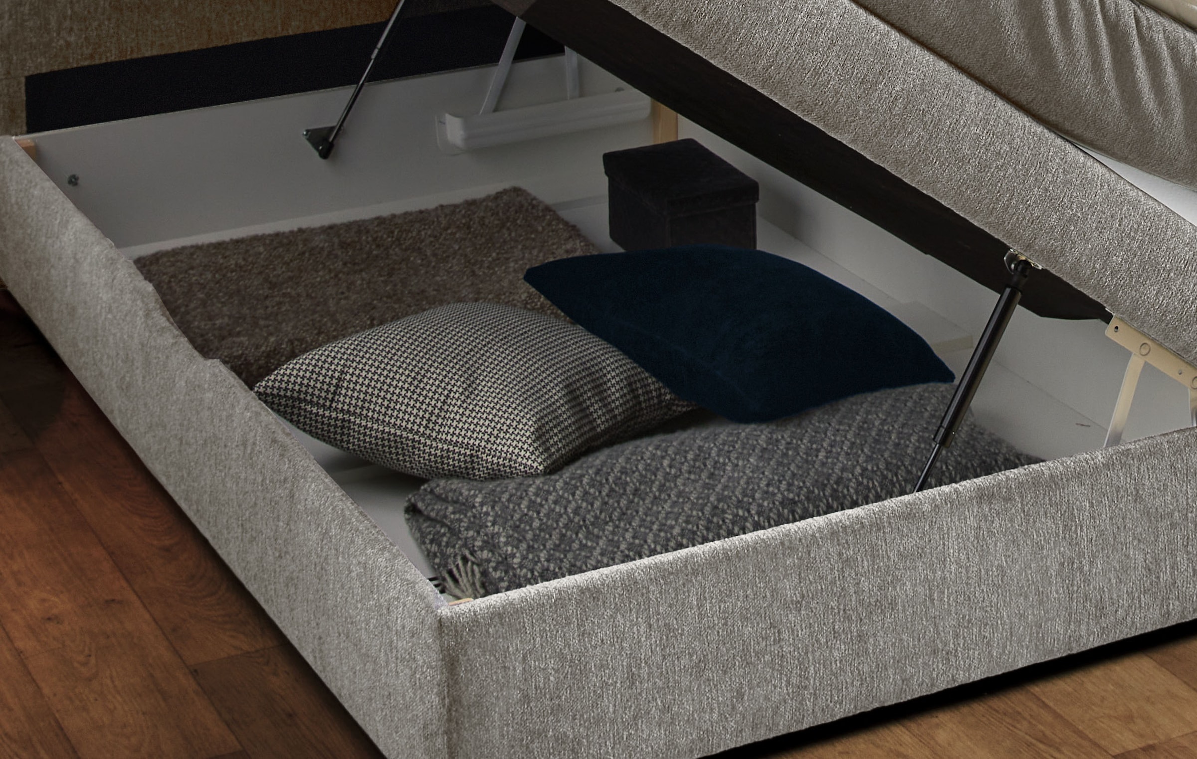 Jockenhöfer Gruppe Boxspringbett »Casa Grande in der Breite 240cm, Familienbett mit Bettkasten (1.000 L)« 7-Zonen-TTFK-Matratze, KS-Topper, verschiedene Härtegrade wählbar